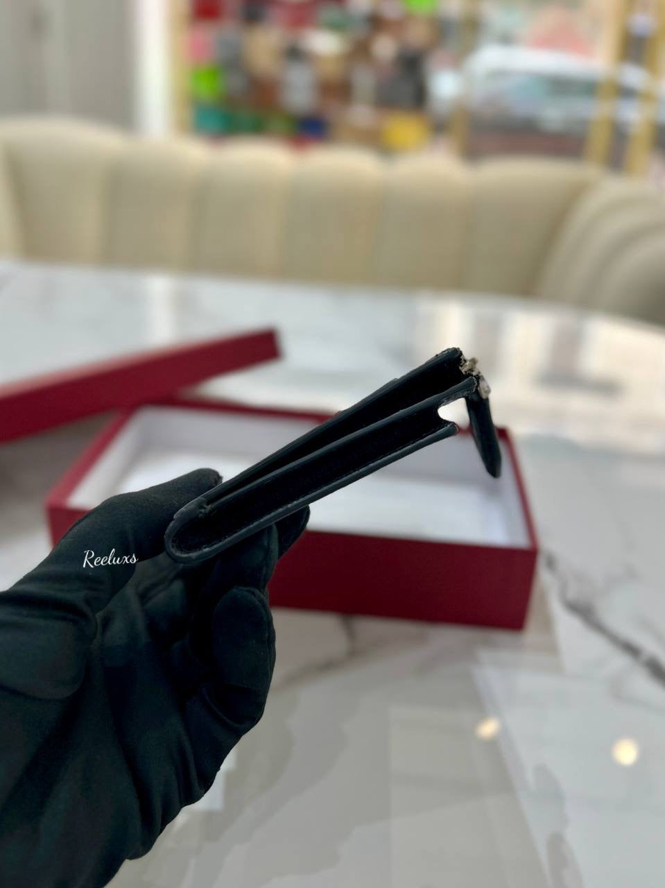 SALVATORE FERRAGAMO Burgundy Wallet With Logo