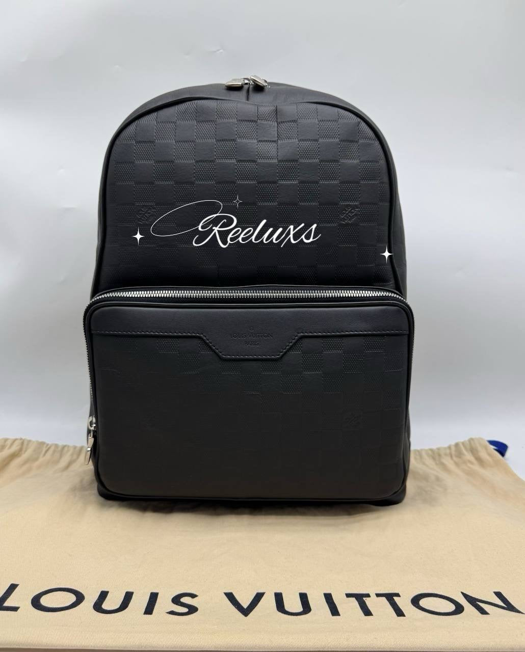 LOUIS VUITTON LV Campus Backpack Damier Black Leather