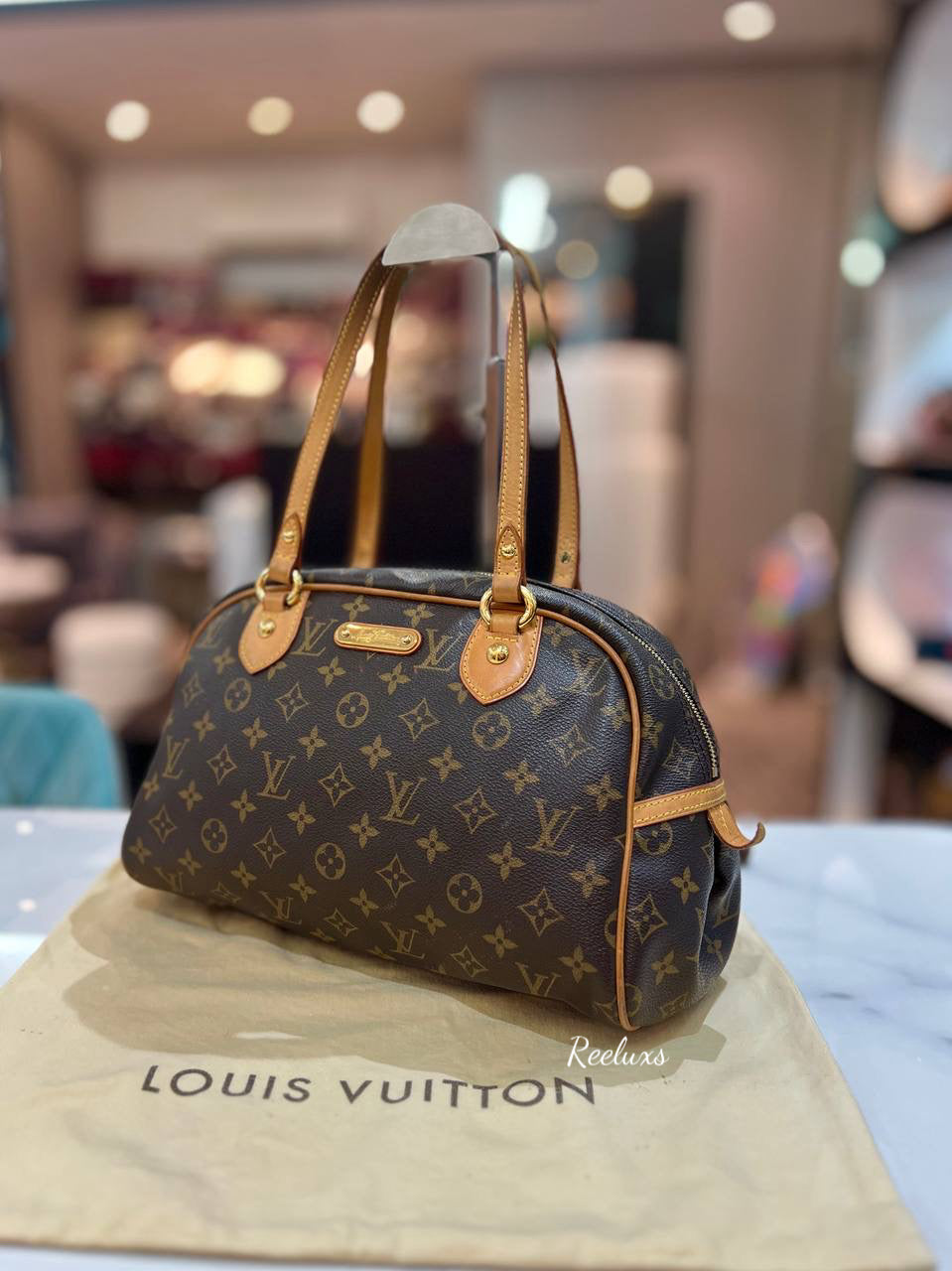 LOUIS VUITTON LV Monogram Montorgueil PM Shoulder Bag