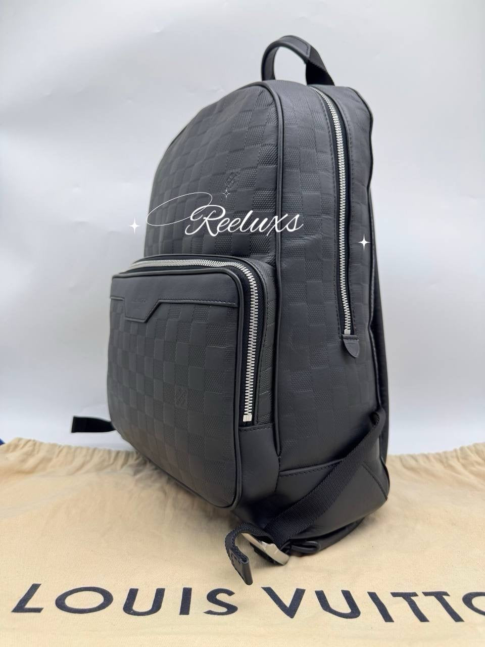LOUIS VUITTON LV Campus Backpack Damier Black Leather