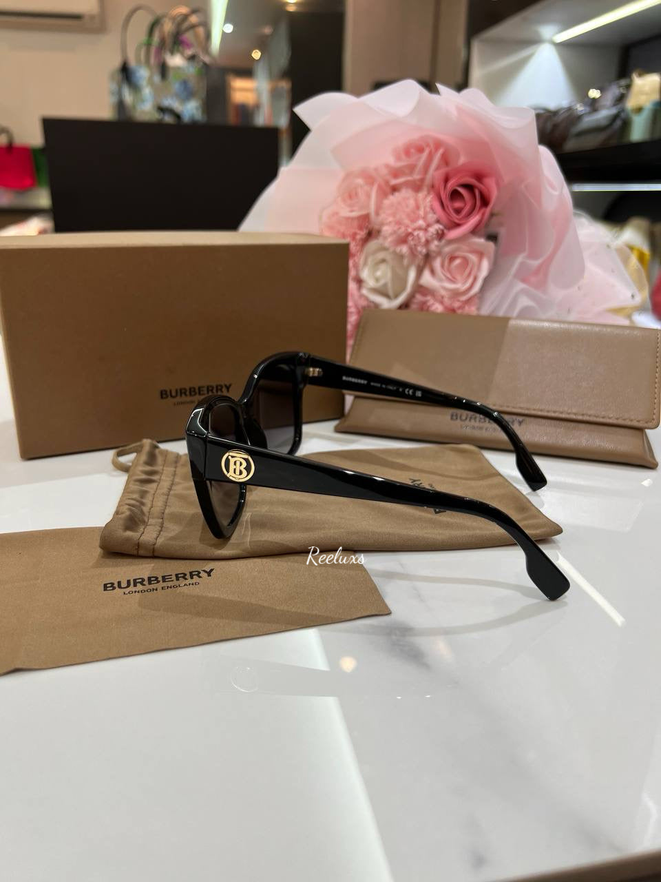 BURBERRY B 4345 3001/8G Black Gradient Sunglass
