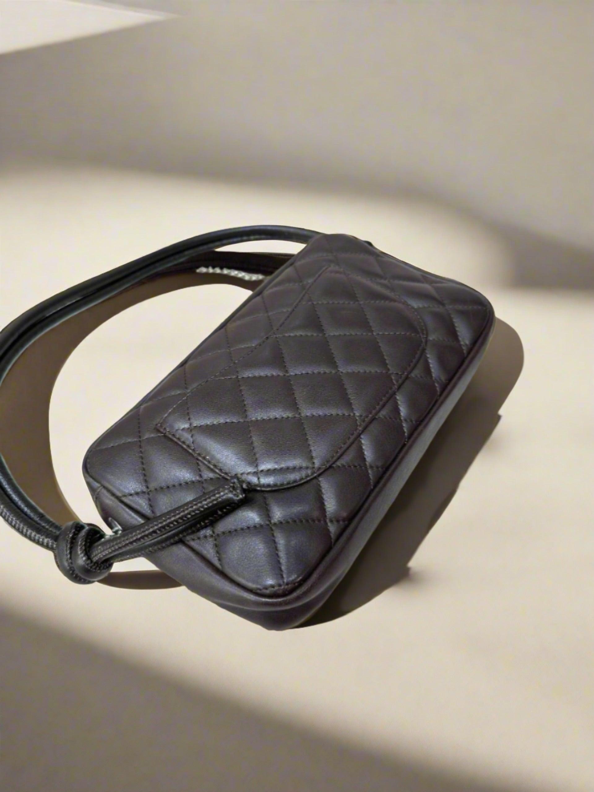 CHANEL Cambon Ligne Handbag Brown Calfskin - Reeluxs