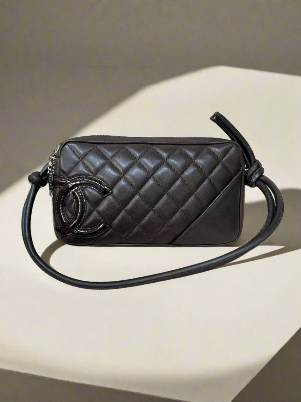 CHANEL Cambon Ligne Handbag Brown Calfskin - Reeluxs