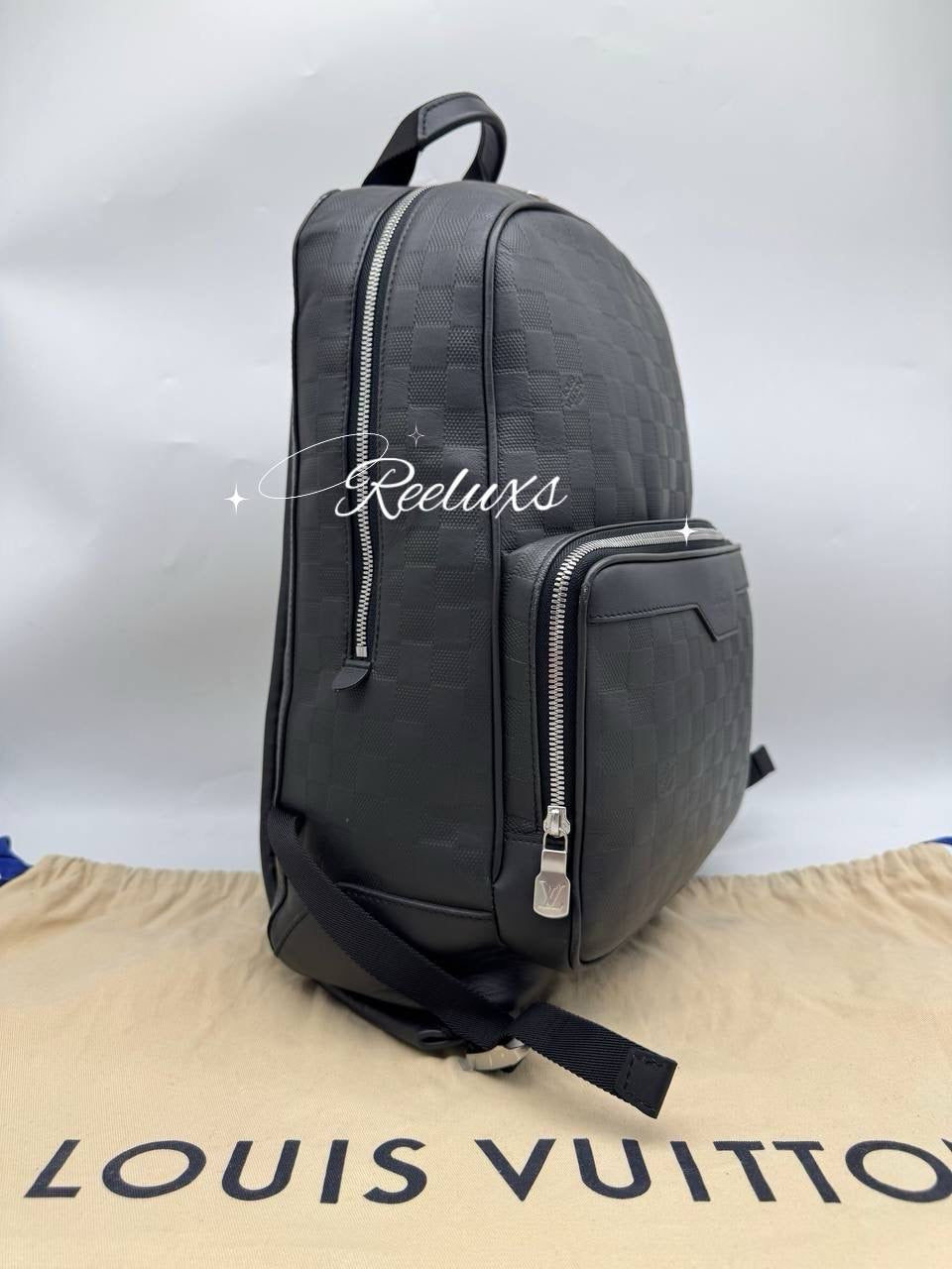 LOUIS VUITTON LV Campus Backpack Damier Black Leather