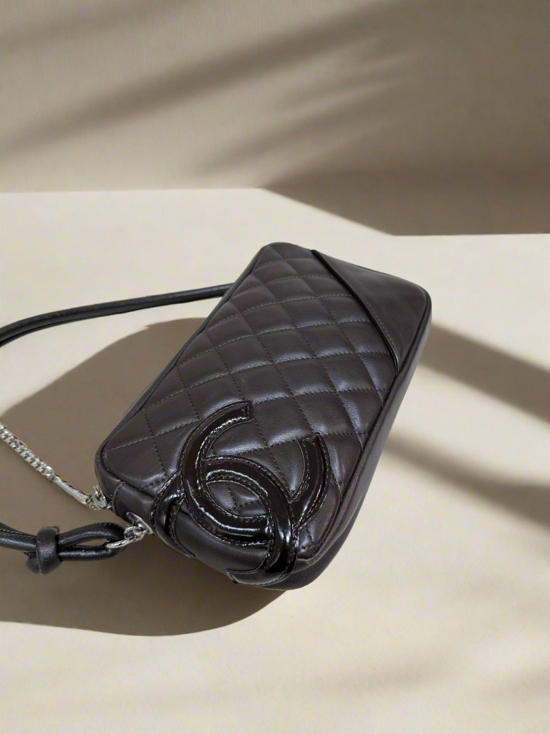 CHANEL Cambon Ligne Handbag Brown Calfskin - Reeluxs