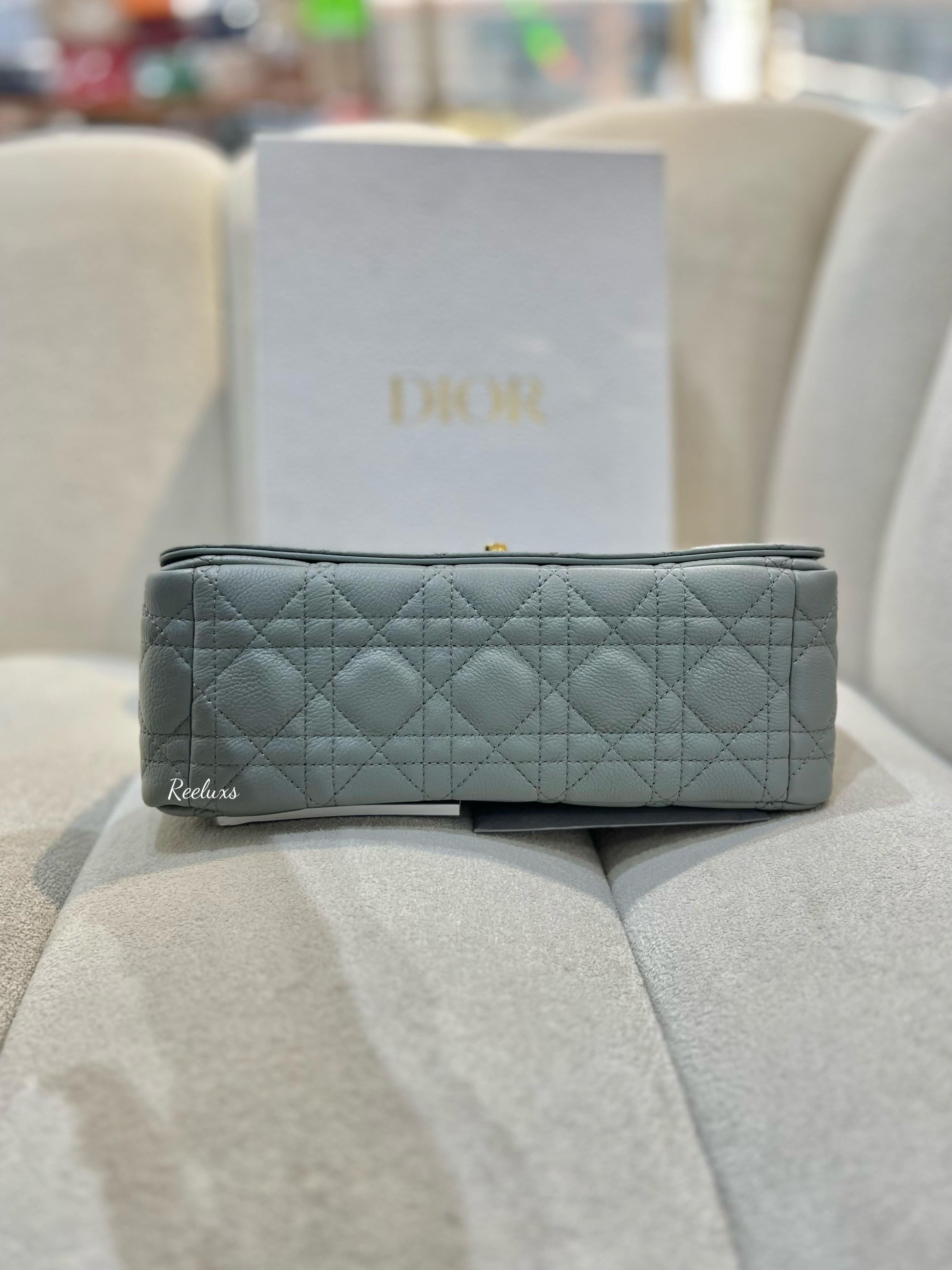 2021 CHRISTIAN DIOR Caro Bag Cannage Quilt Calfskin Gold Hardware Shoulder Bag ( GHW )