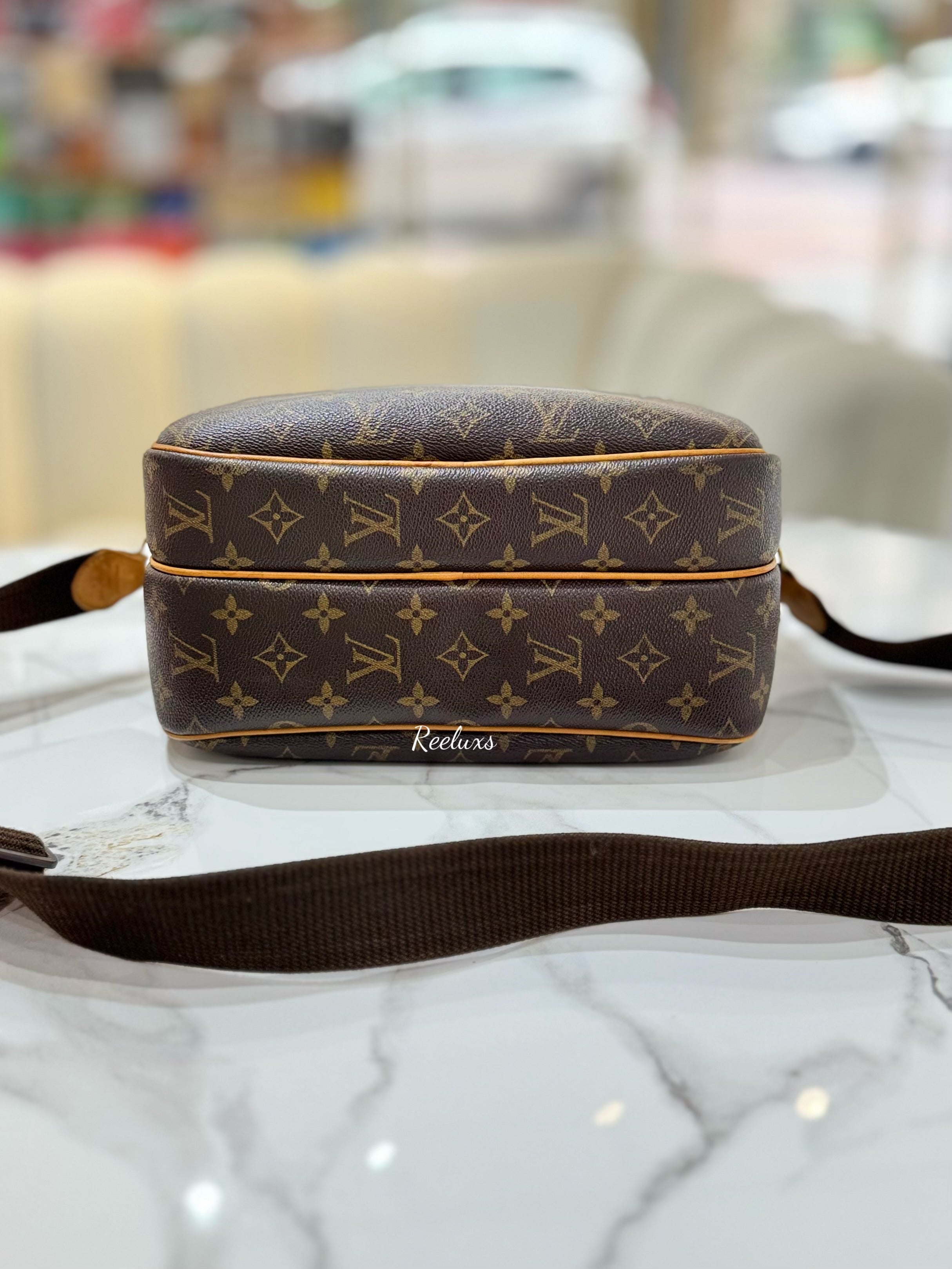 LOUIS VUITTON LV Reporter Monogram Coated Canvas PM Shoulder Bag