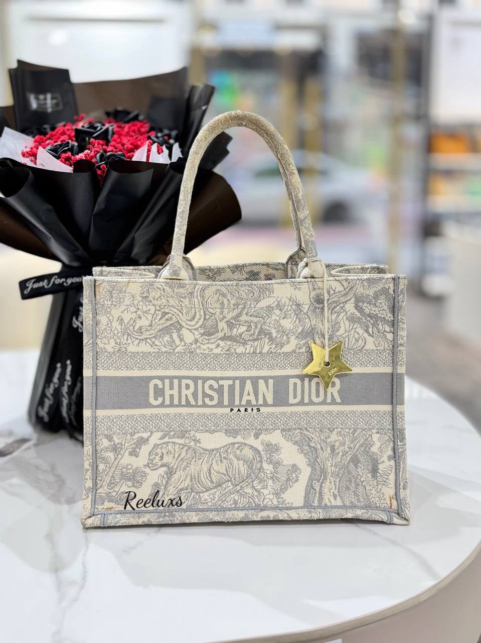 CHRISTIAN DIOR Medium Book Tote Handbag