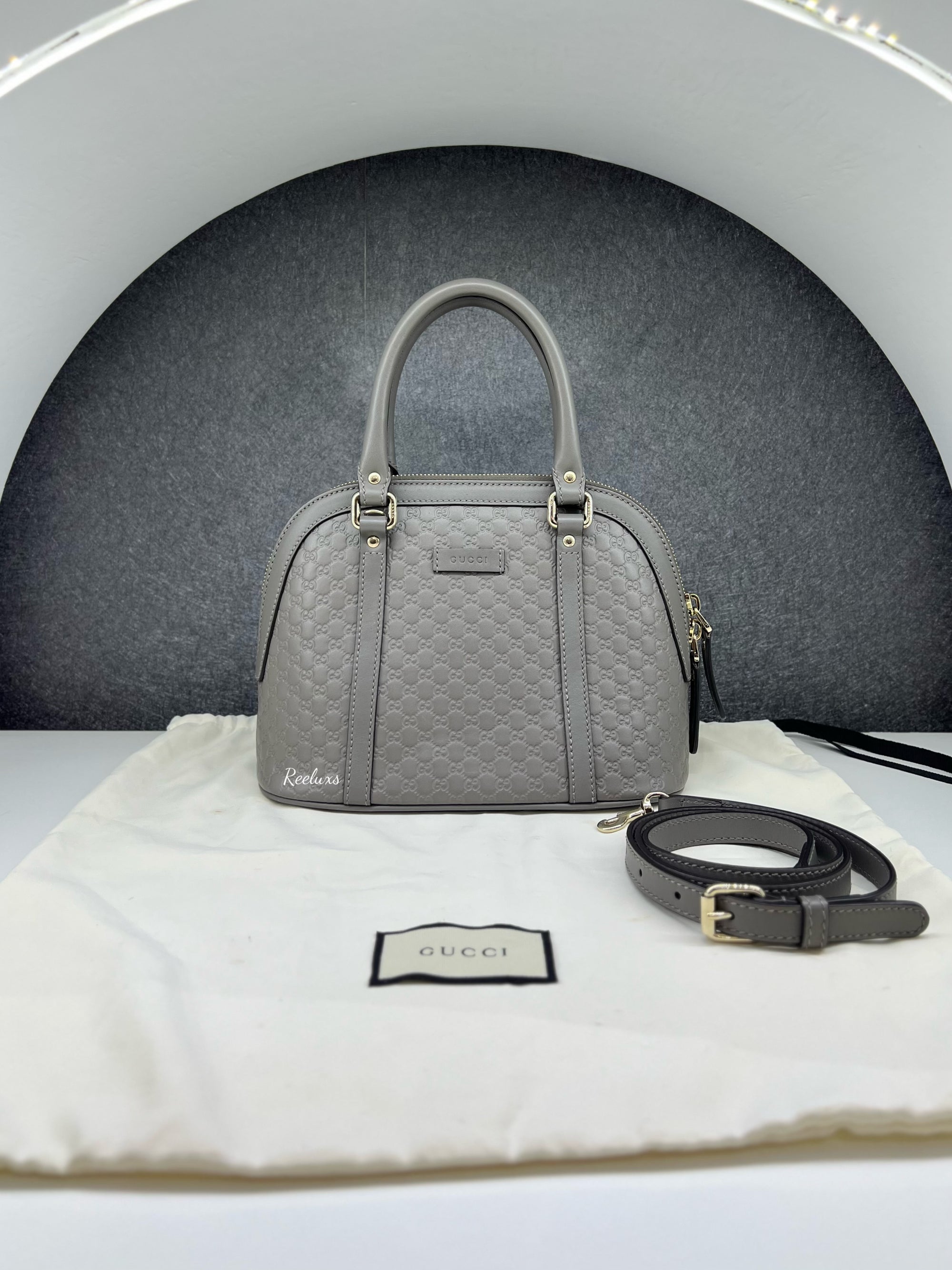 GUCCI Dome leather Hand Bag / Shoulder Bag ( 2- Way )