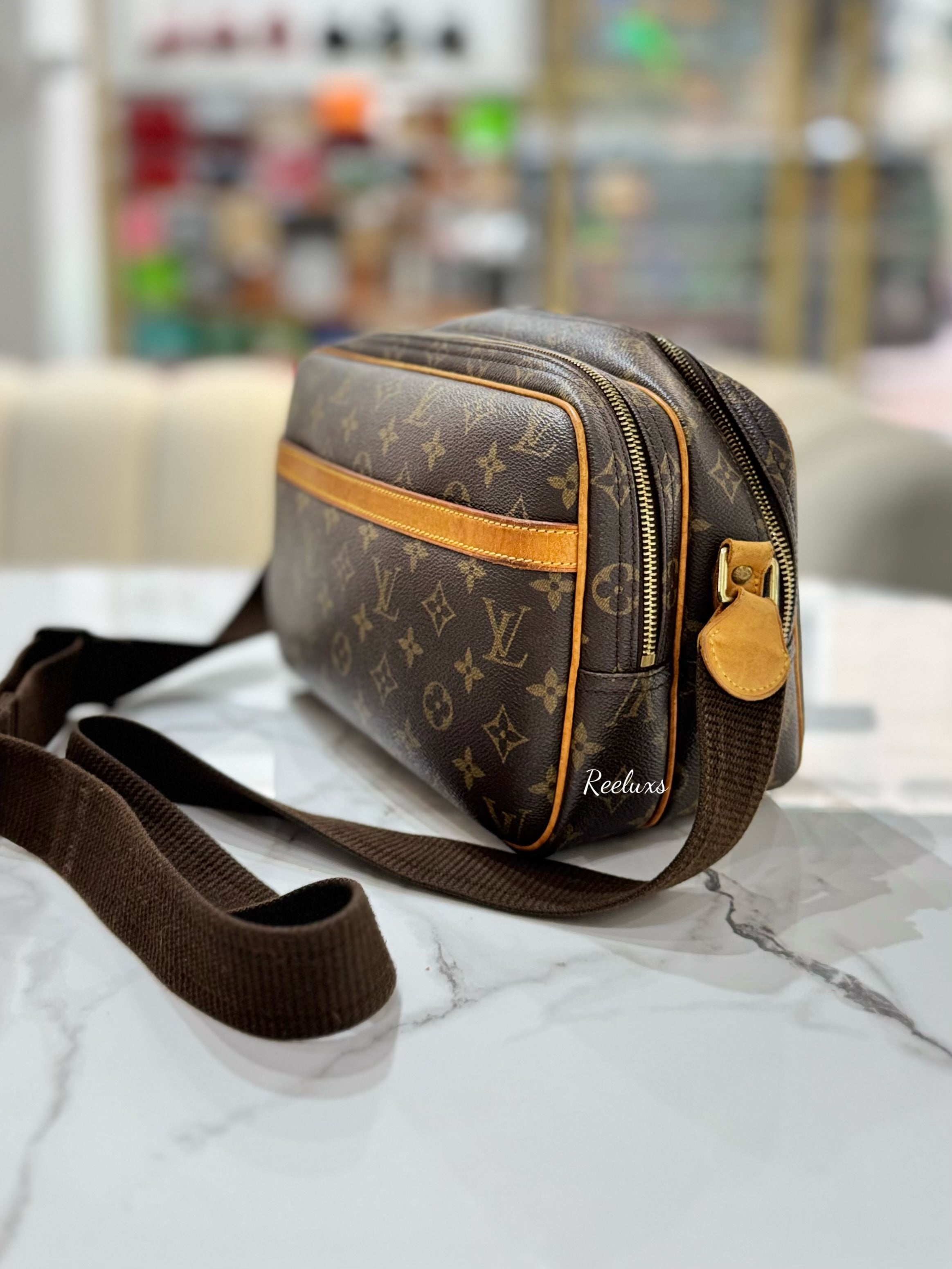 LOUIS VUITTON LV Reporter Monogram Coated Canvas PM Shoulder Bag