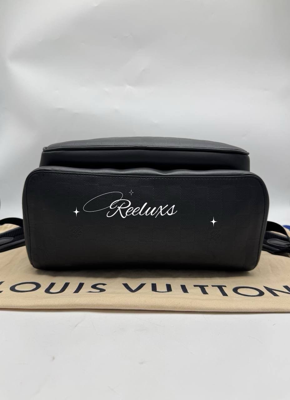 LOUIS VUITTON LV Campus Backpack Damier Black Leather
