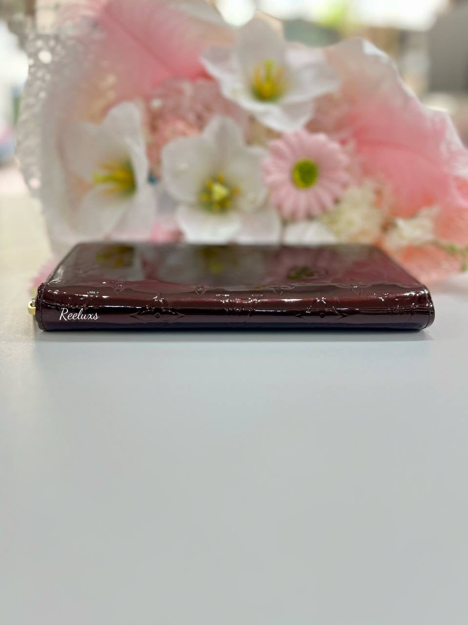 LOUIS VUITTON LV Vernis Zippy Patent Leather Long Wallet