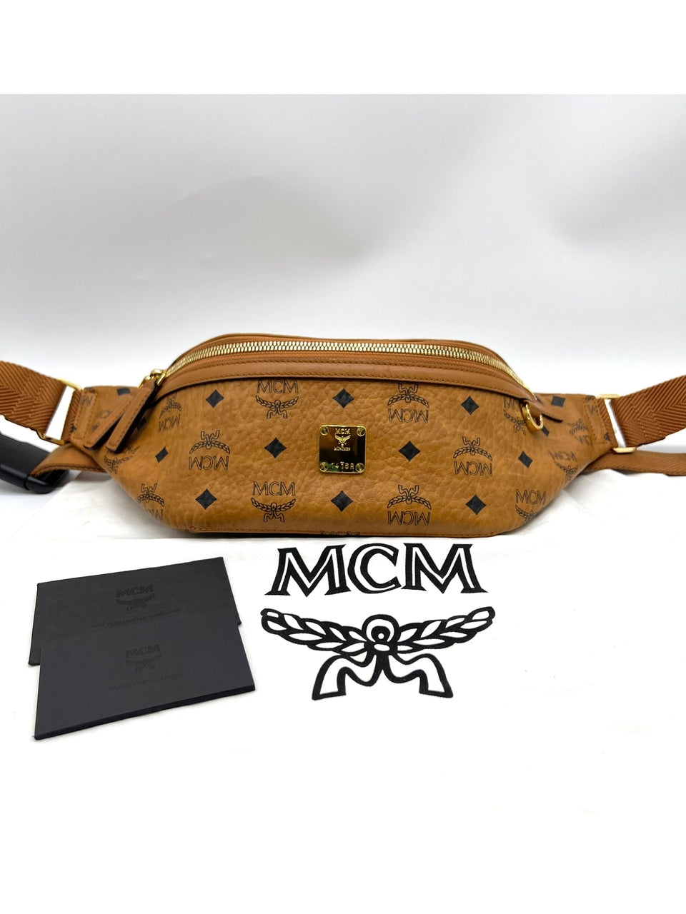 MCM Slim Fursten Belt Bag
Small Visetos Cognac - Reeluxs