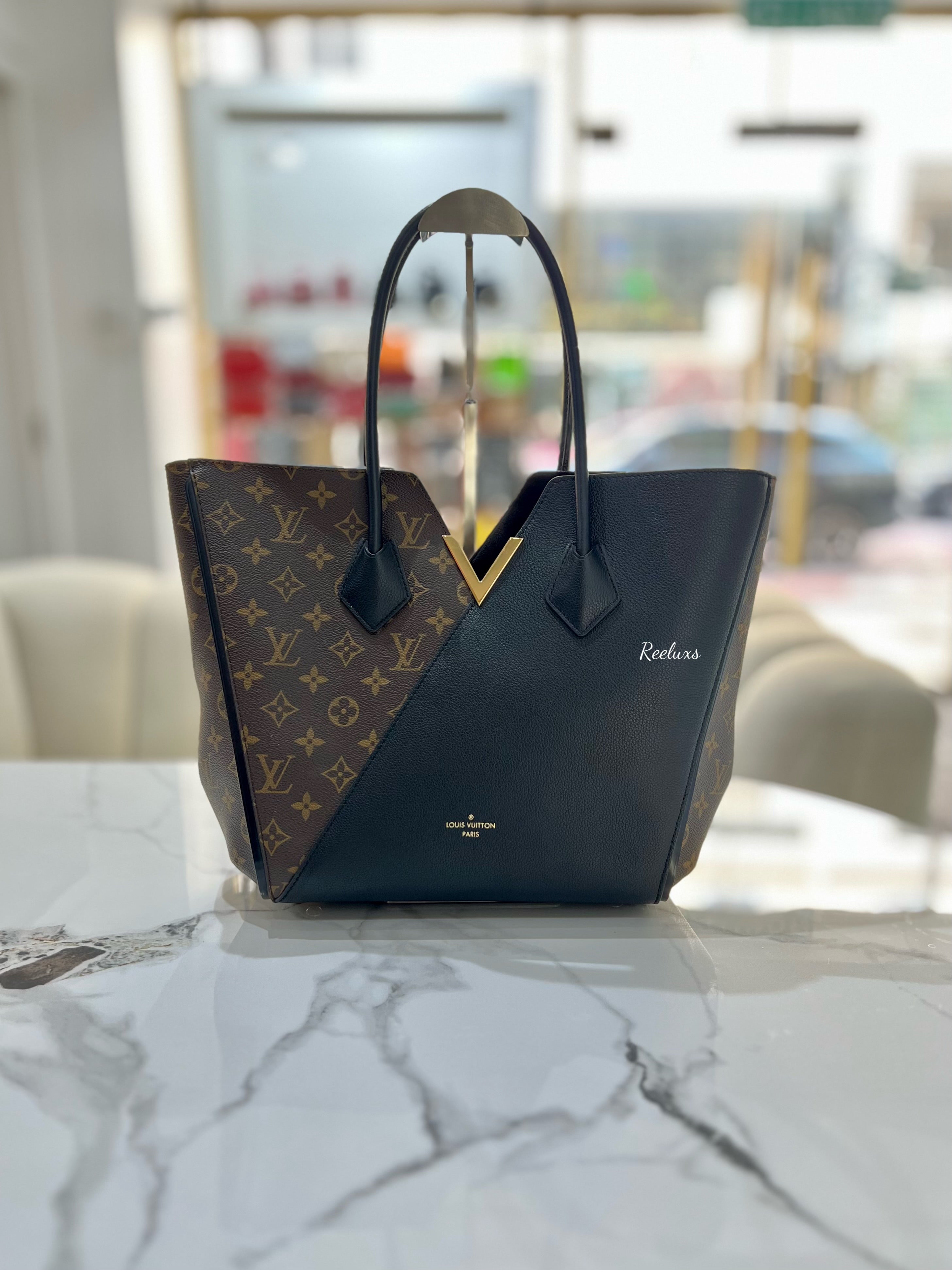 LOUIS VUITTON Monogram Calfskin Kimono MM Tote Bag