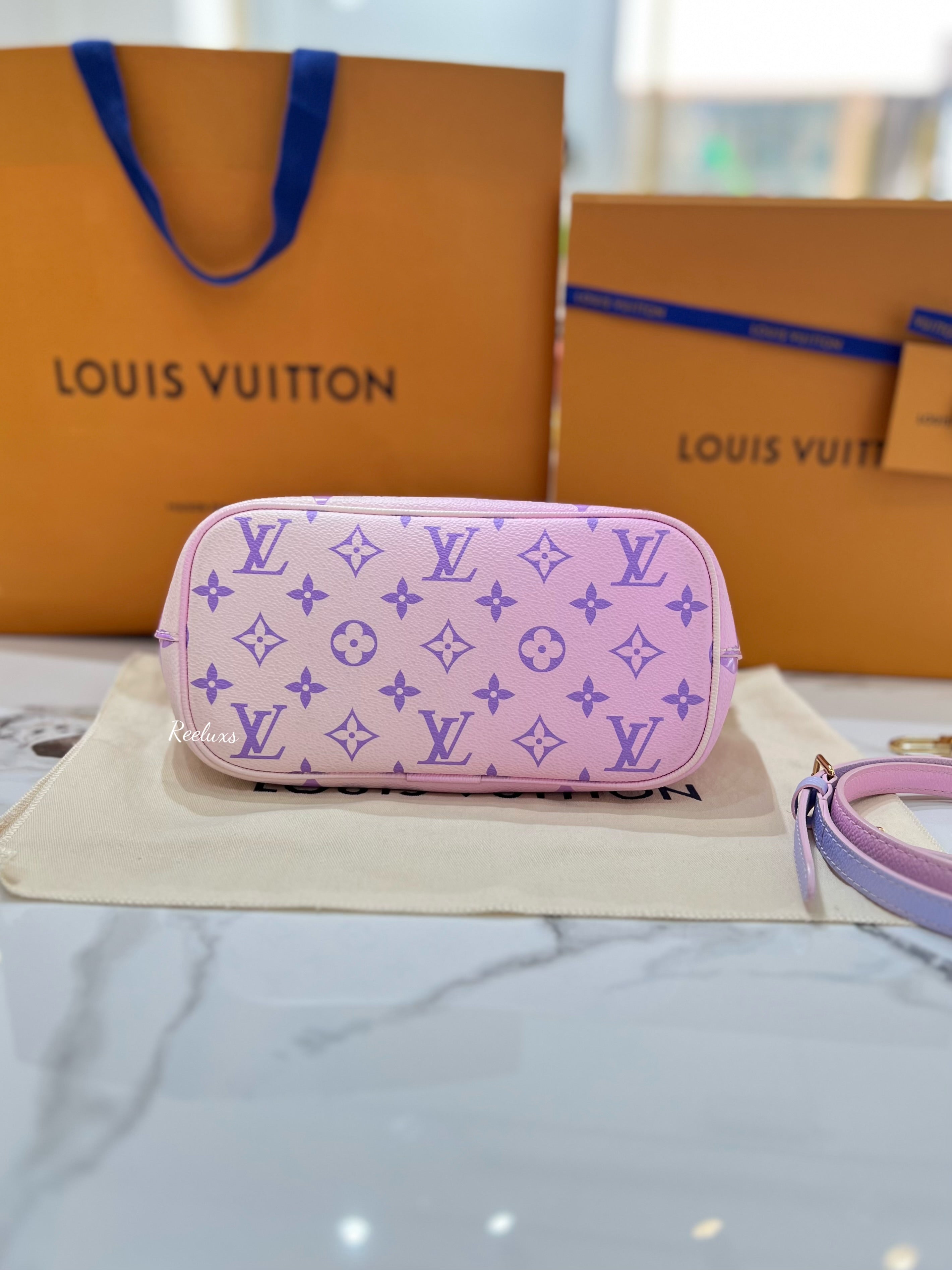 FULL SET 2022 LOUIS VUITTON LV Monogram Giant Spring In The City Marshmallow Hobo PM Sunrise Pastel Handbag / Shoulder Bag ( 2 - Way )