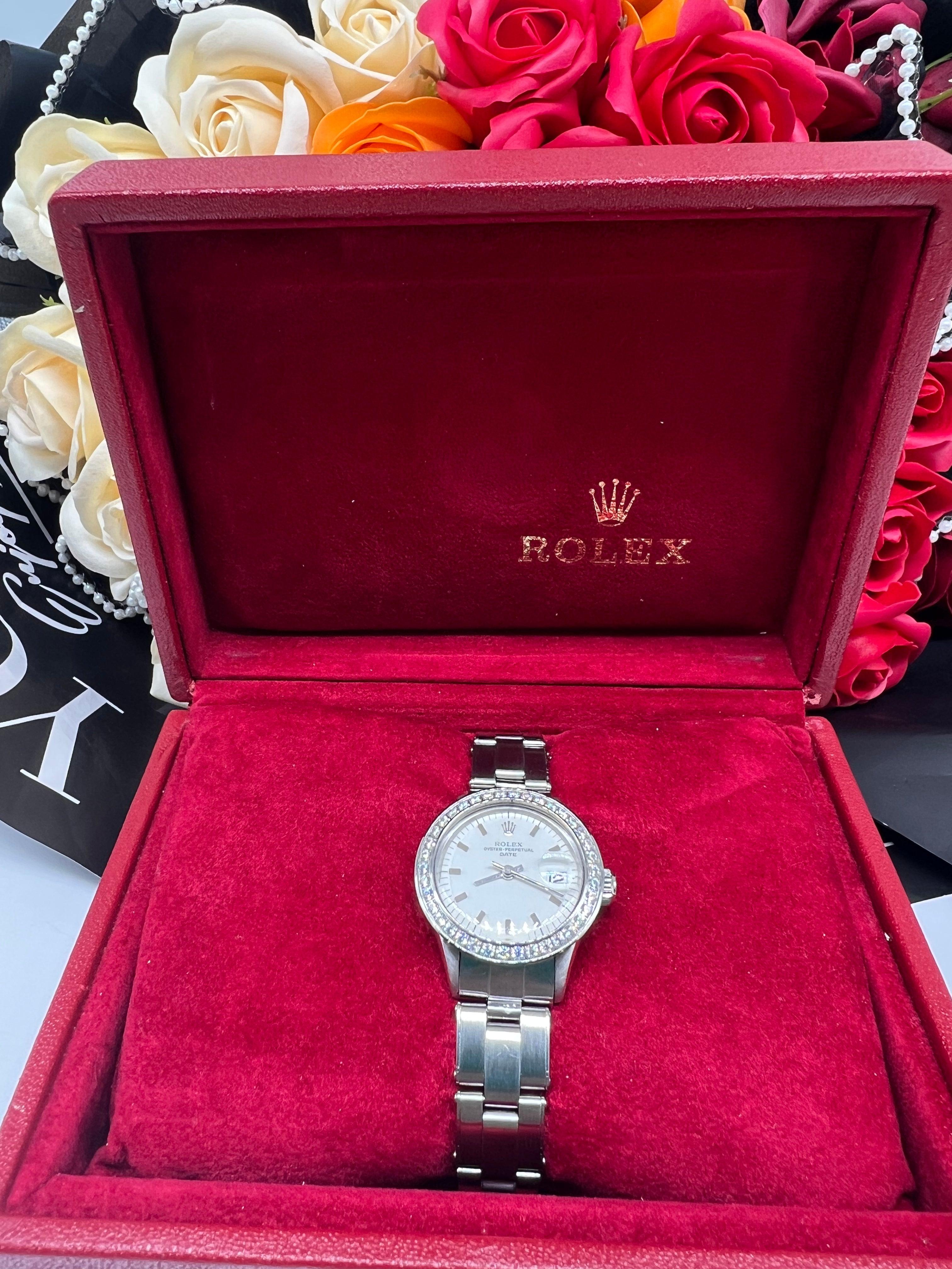 ROLEX DATEJUST REF
6519 26 MM AUTOMATIC
WOMEN WATCH - Reeluxs