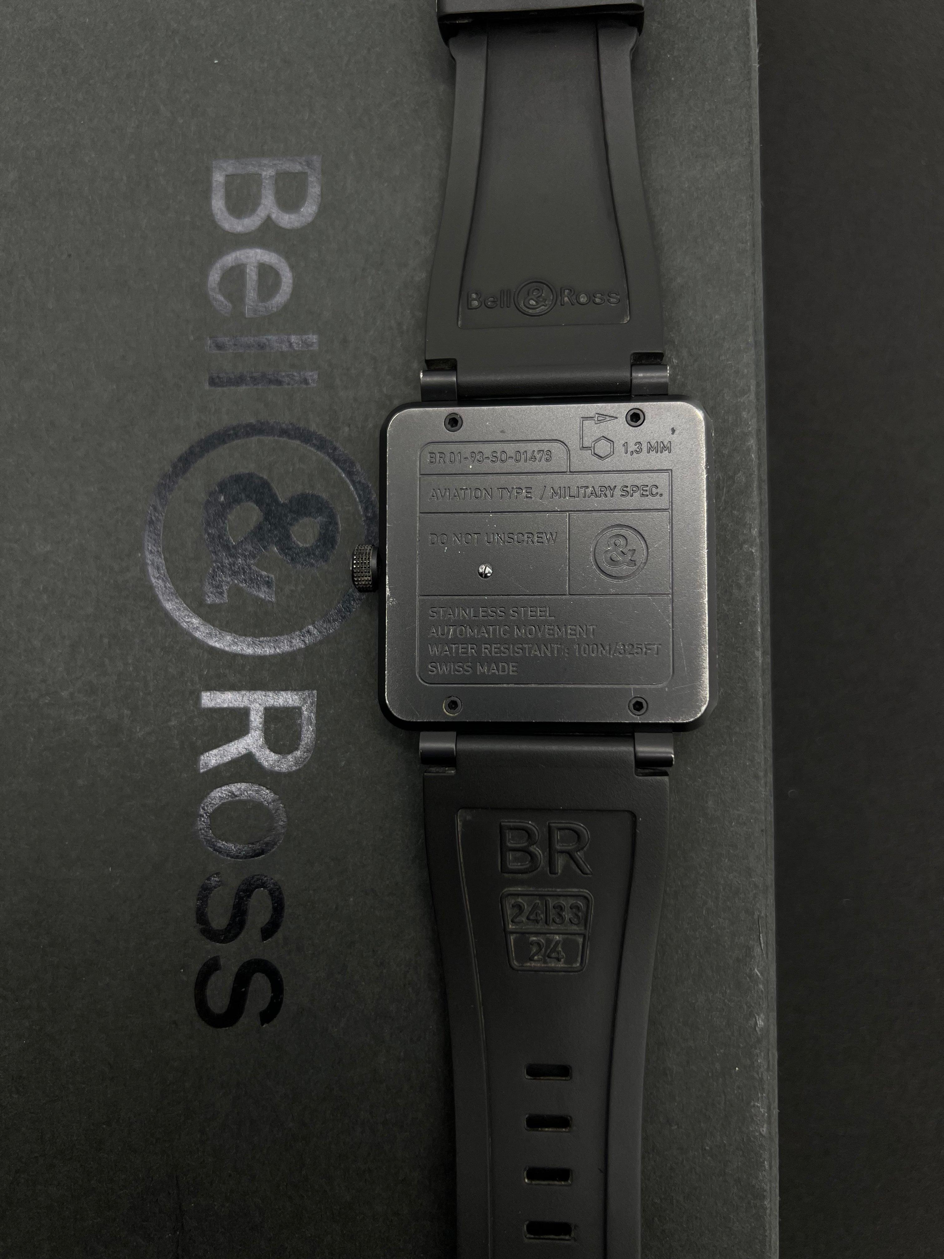 BELL & ROSS BR0193 Black PVD GMT 46mm Automatic Watch - Reeluxs