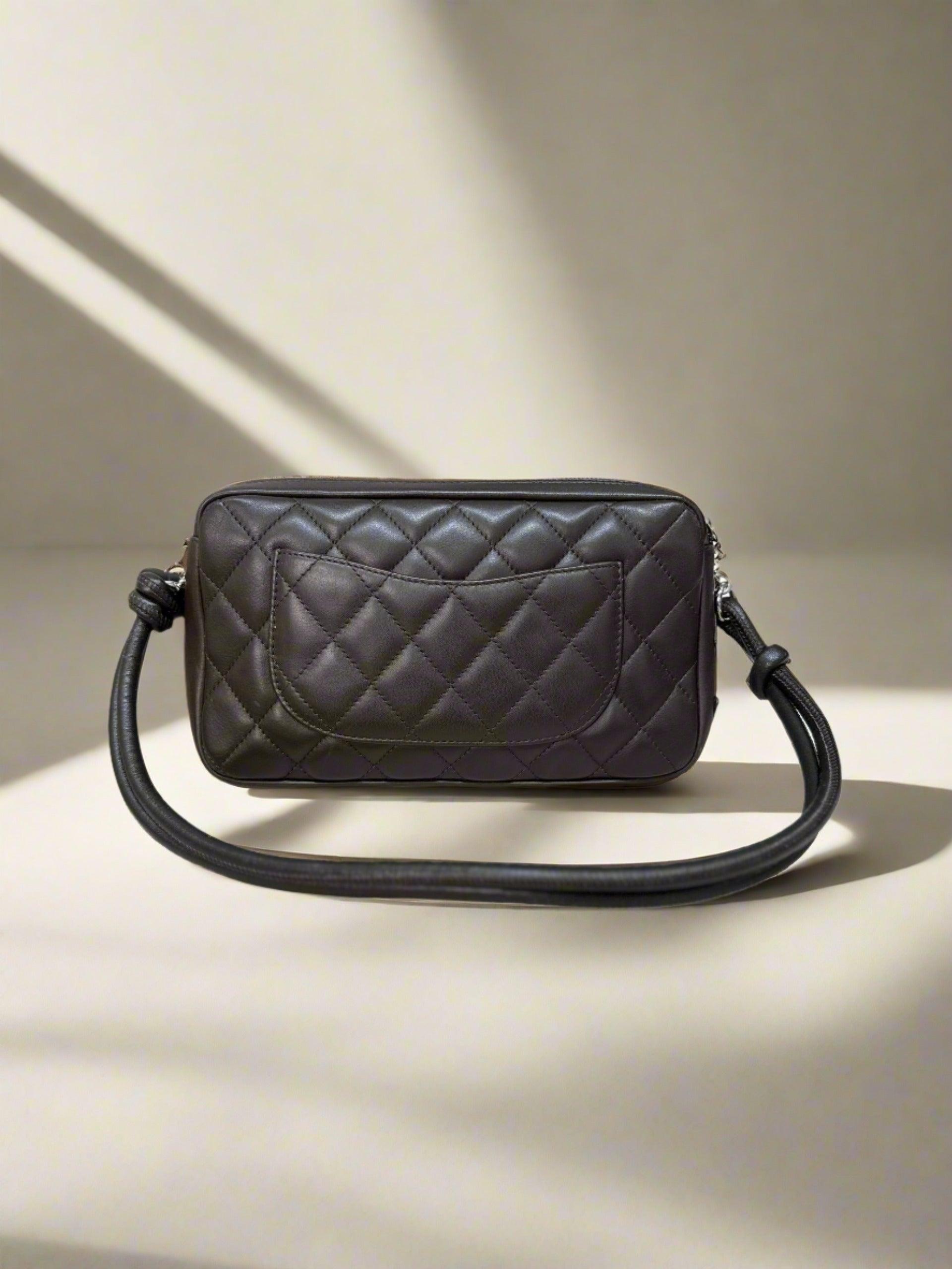 CHANEL Cambon Ligne Handbag Brown Calfskin - Reeluxs