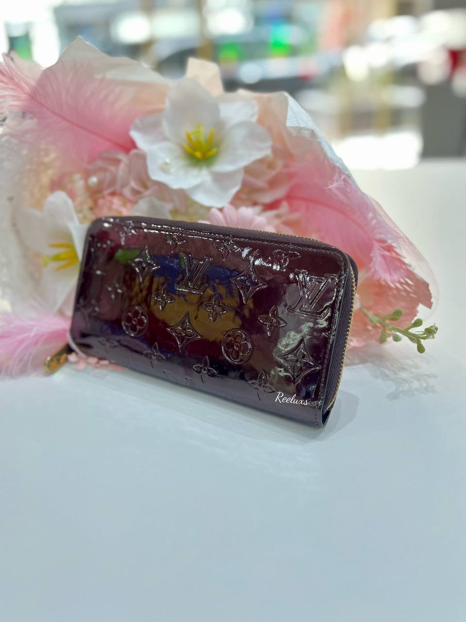 LOUIS VUITTON LV Vernis Zippy Patent Leather Long Wallet