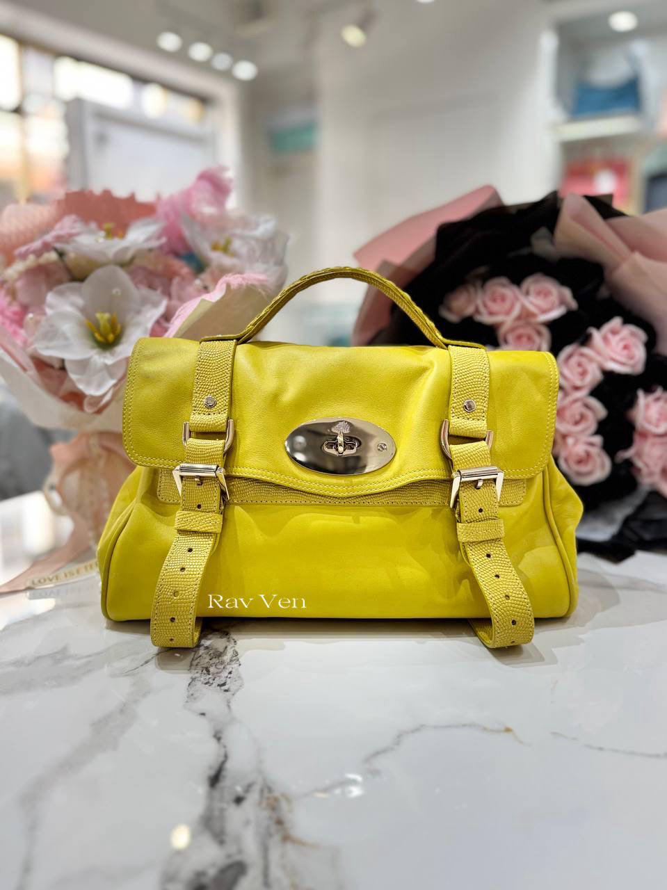 MULBERRY Alexa Satchel In Yellow