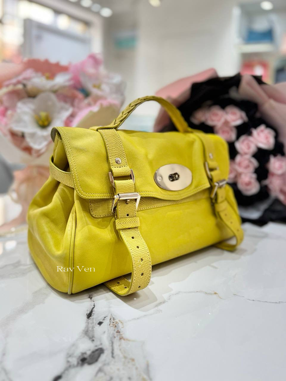 MULBERRY Alexa Satchel In Yellow