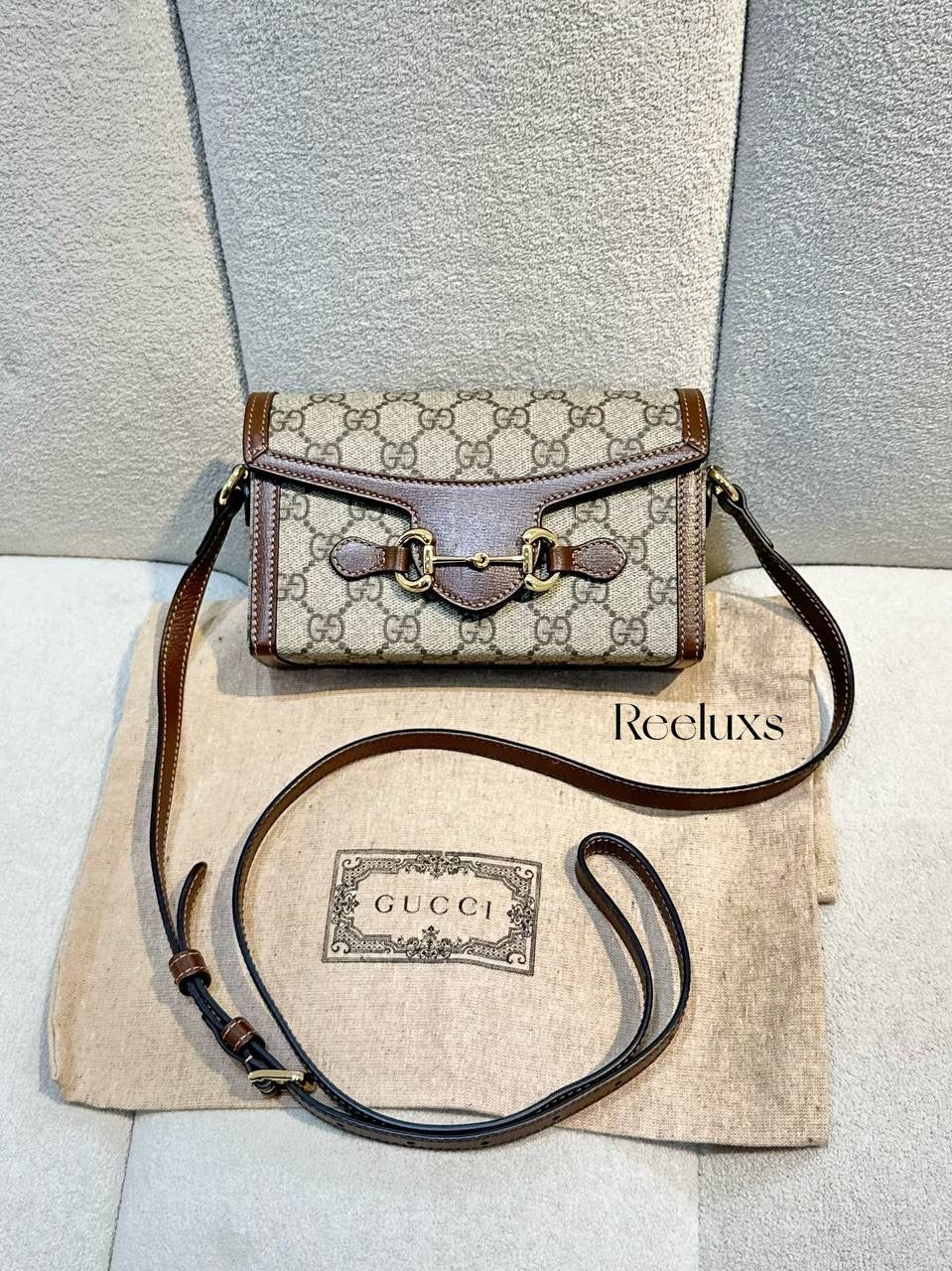 GUCCI Mini Horsebit 1955 Crossbody Bag