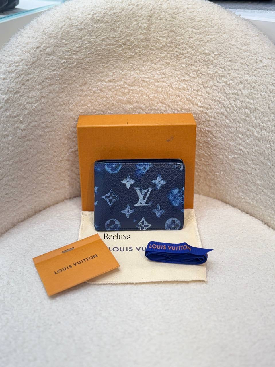 LOUIS VUITTON LV Slender Bifold Wallet in Ink Watercolor