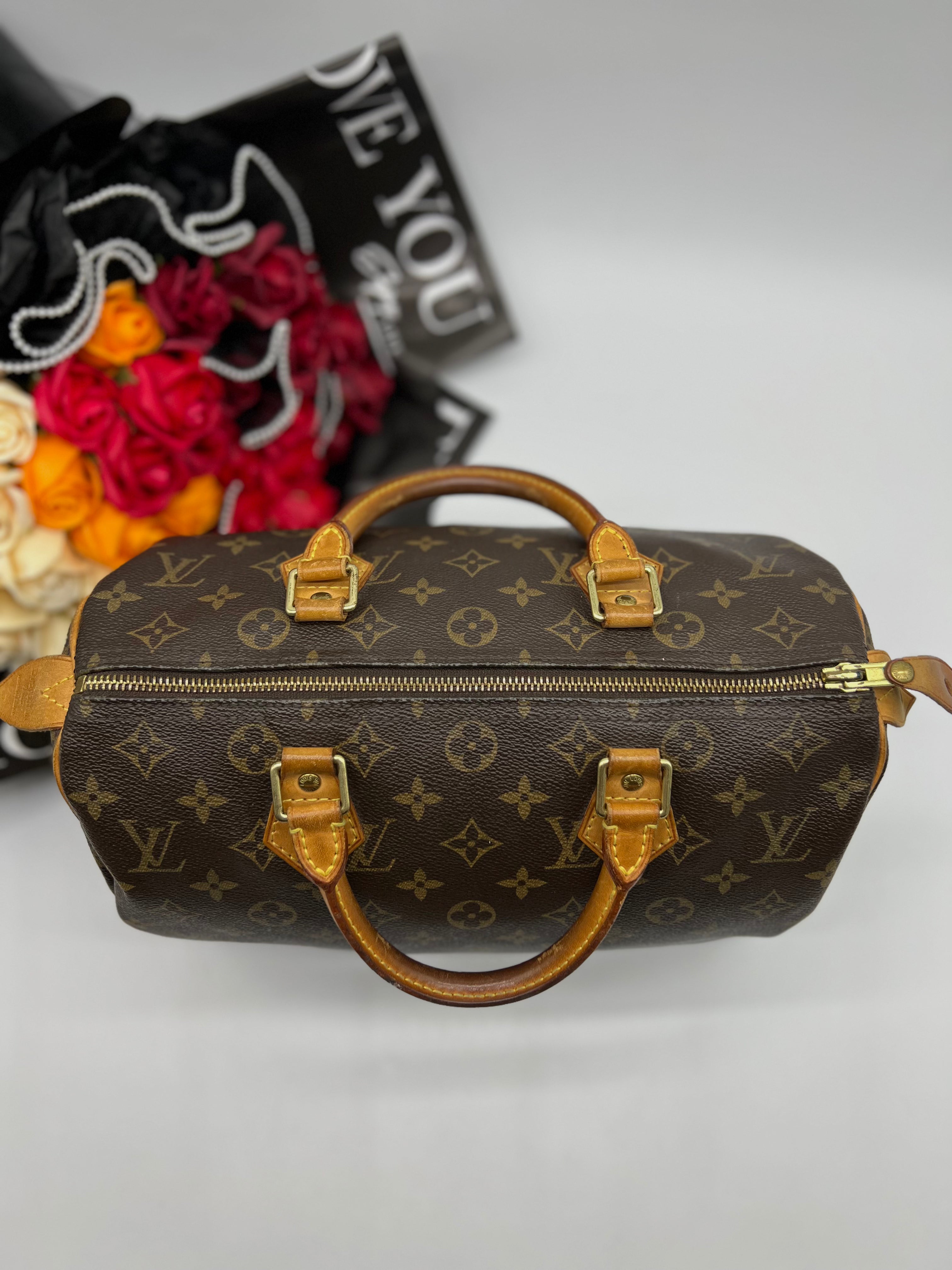LOUIS VUITTON Bag Monogram Speedy 30 Brown Canvas Handbag Boston Type Ladies M41526 - Reeluxs
