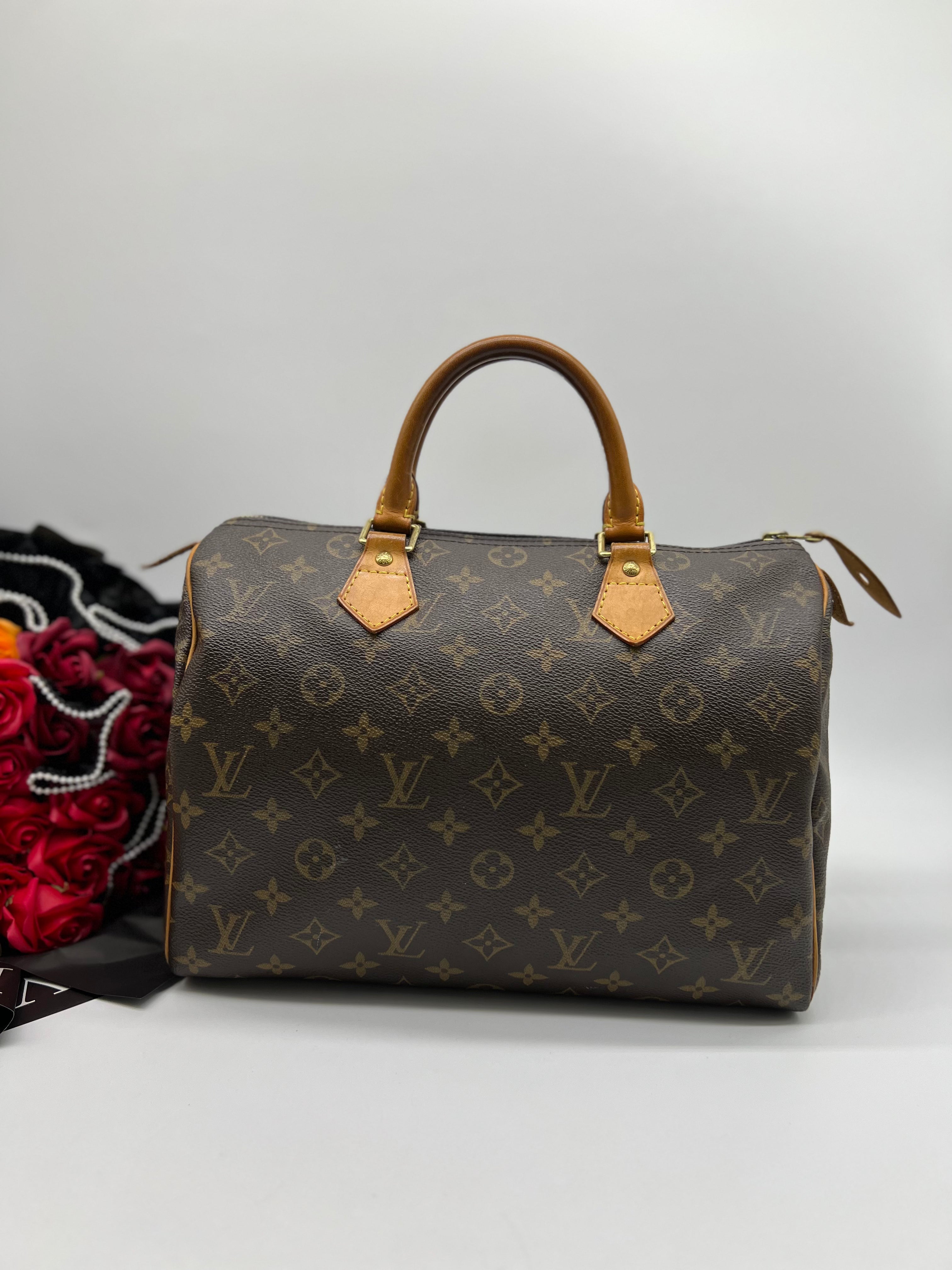 LOUIS VUITTON Bag Monogram Speedy 30 Brown Canvas Handbag Boston Type Ladies M41526 - Reeluxs