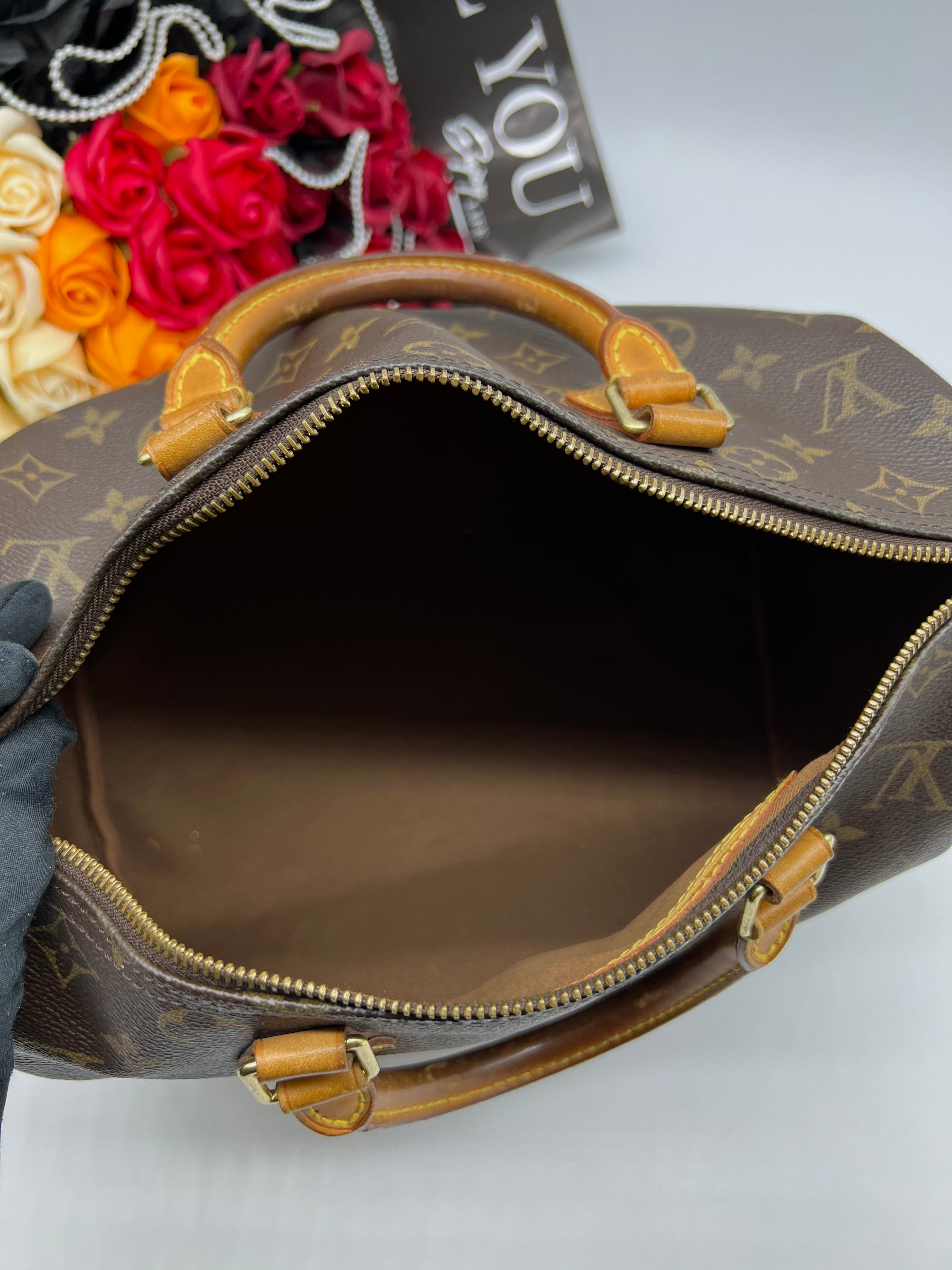 LOUIS VUITTON Bag Monogram Speedy 30 Brown Canvas Handbag Boston Type Ladies M41526 - Reeluxs