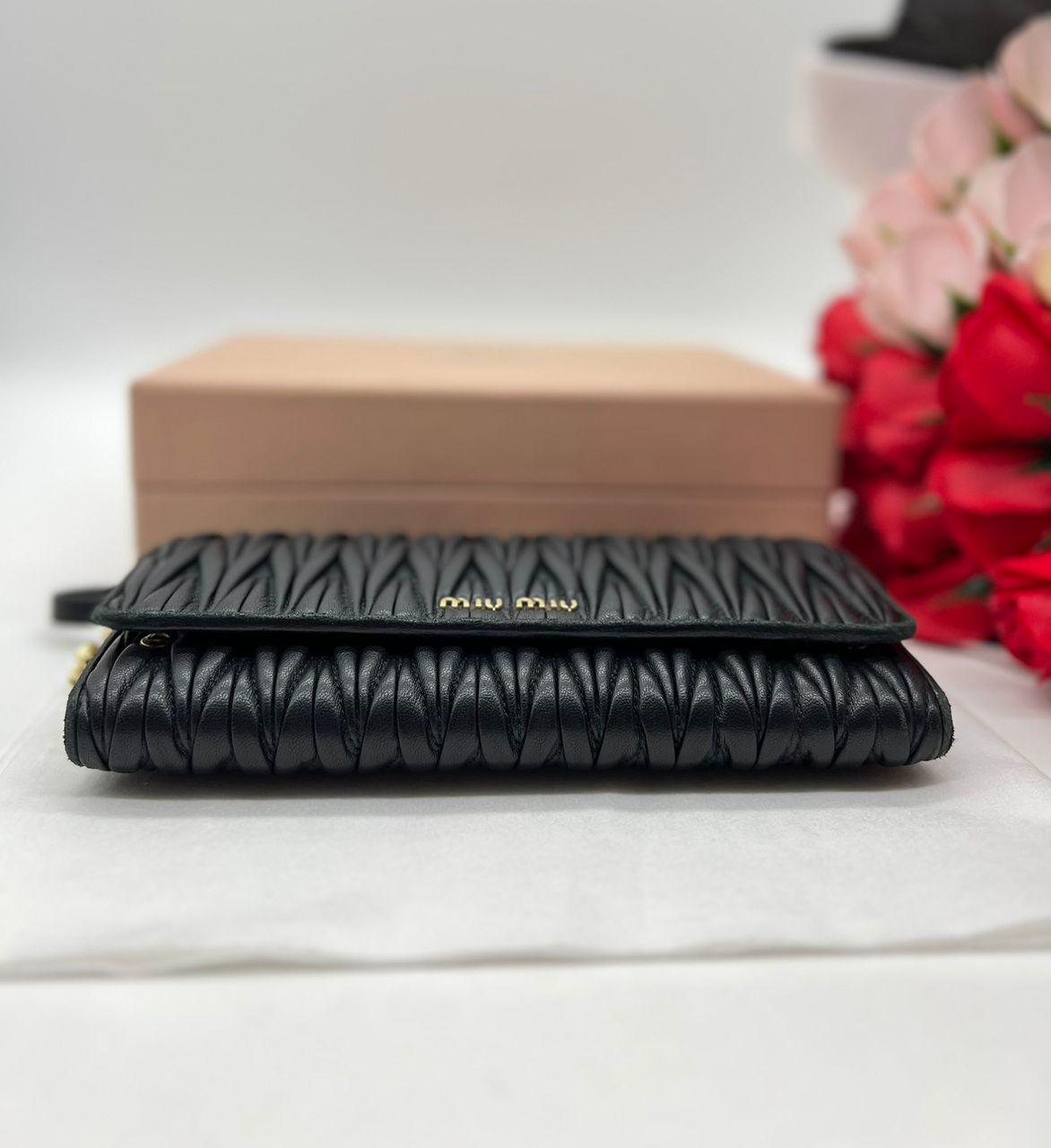 MIU MIU Wallet on chain 5BP290 Matelasse’1 full leather - Reeluxs