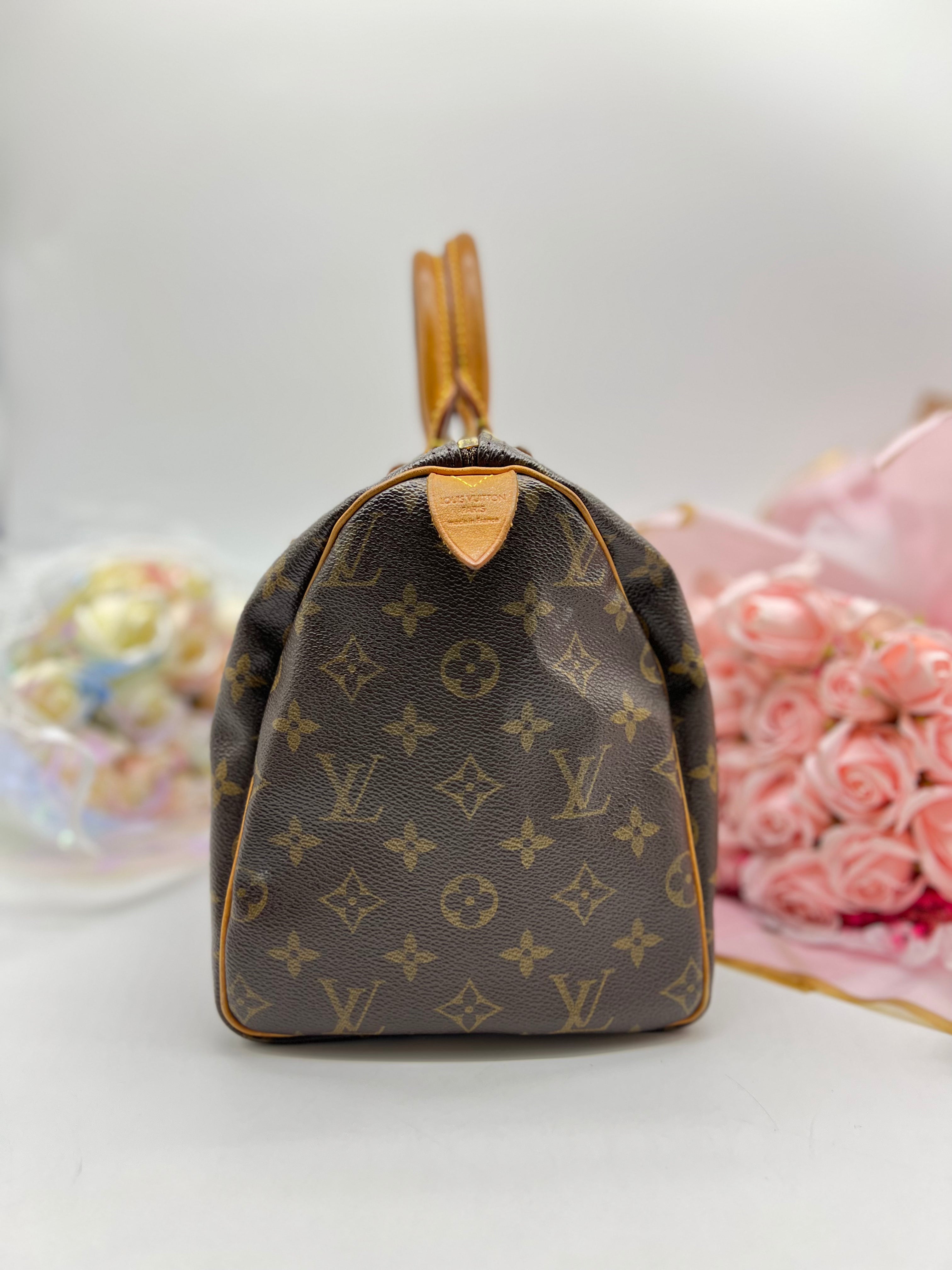LOUIS VUITTON Bag Monogram Speedy 30 Brown Canvas Handbag Boston Type Ladies M41526 - Reeluxs