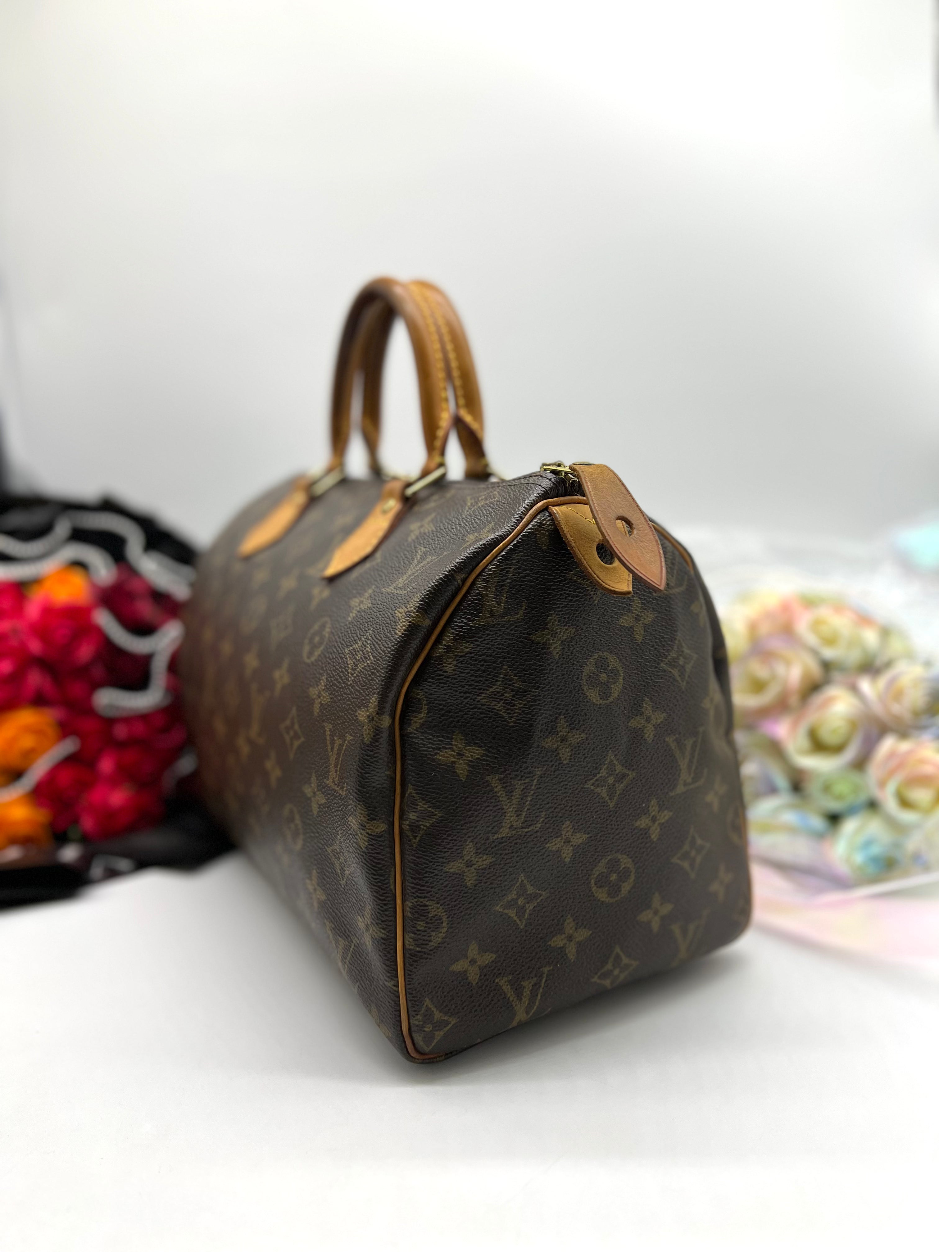 LOUIS VUITTON Bag Monogram Speedy 30 Brown Canvas Handbag Boston Type Ladies M41526 - Reeluxs