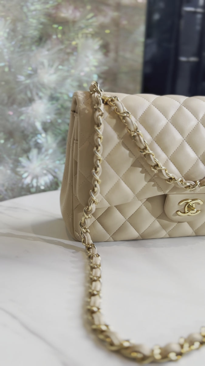 Nude chanel flap online bag