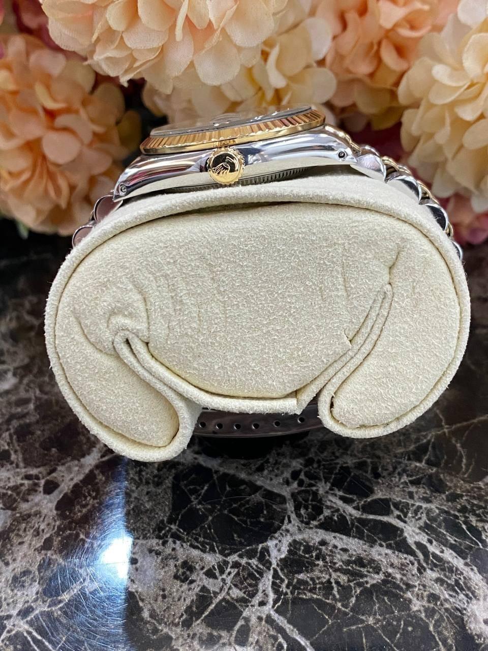 Rolex Lady-datejust 18k Yellow Gold Jubilee Dial Ref 68273 31mm Automatic Watch -full Set- - Reeluxs