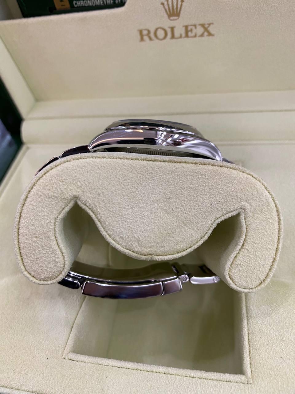 Rolex Oyster Perpetual Date White Dial Watch Ref115200 -full Set- - Reeluxs