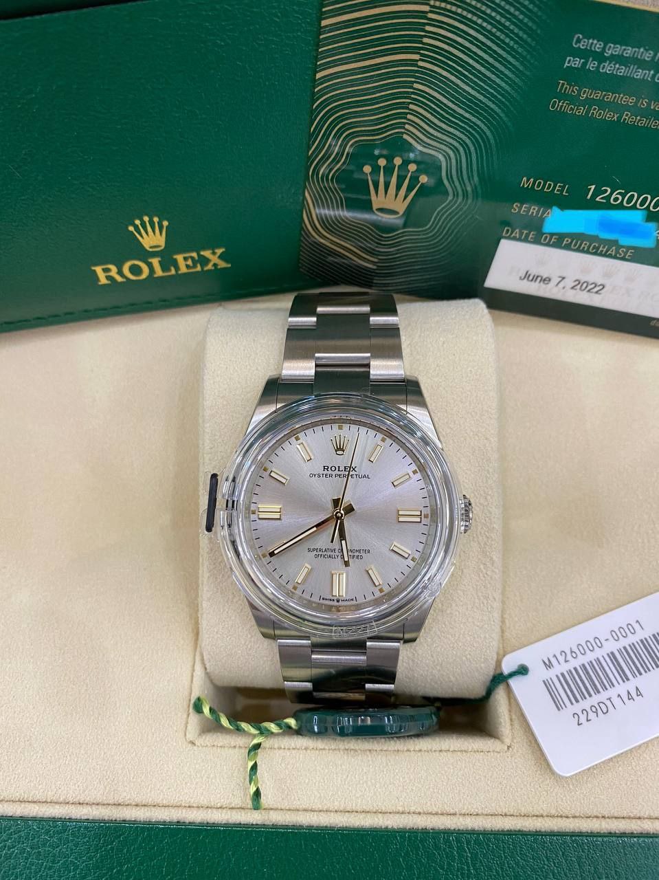 Rolex Oyster Perpetual Unisex Watch Ref126000 36mm -full Set- - Reeluxs