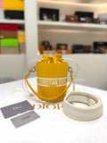 DIOR Small Vibe Bucket Bag Yellow Smooth Calfskin - Women