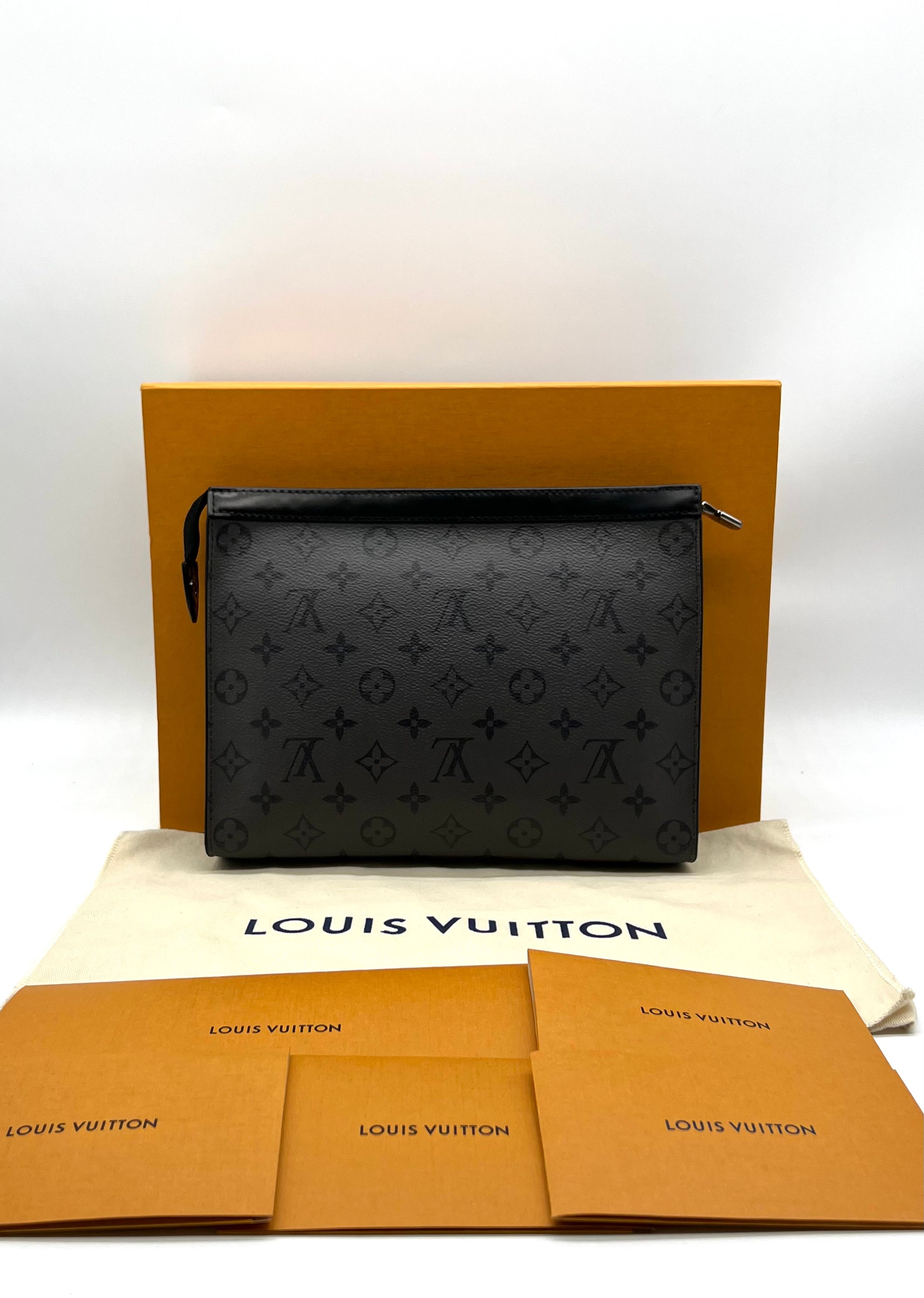 Louis Vuitton Black Monogram Eclipse Pochette Voyage - Reeluxs 