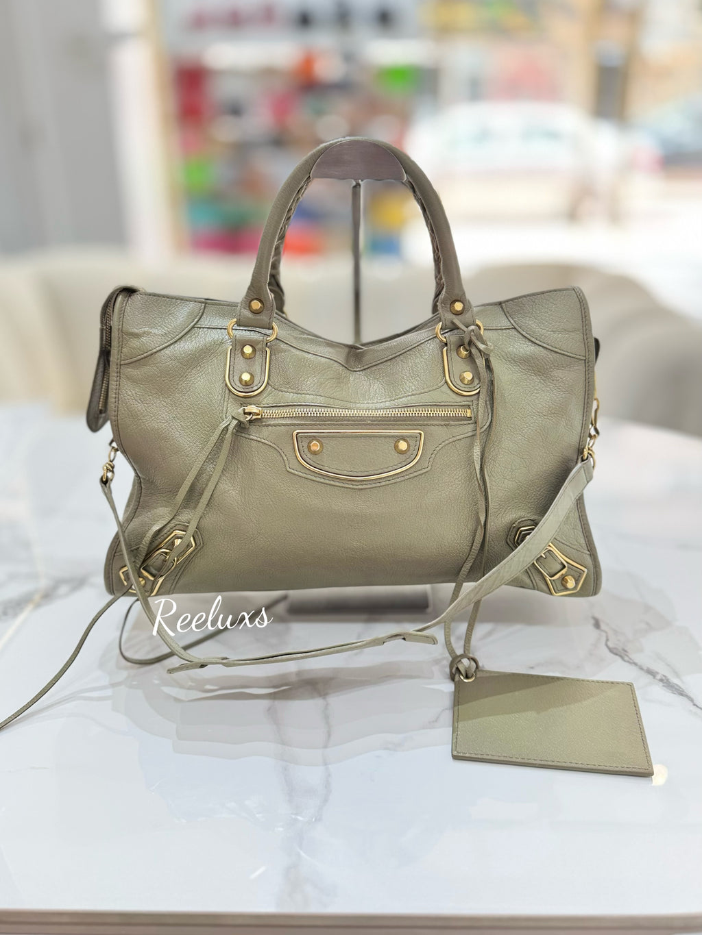 BALENCIAGA City Classic Leather Medium  Hand Bag / Shoulder Bag