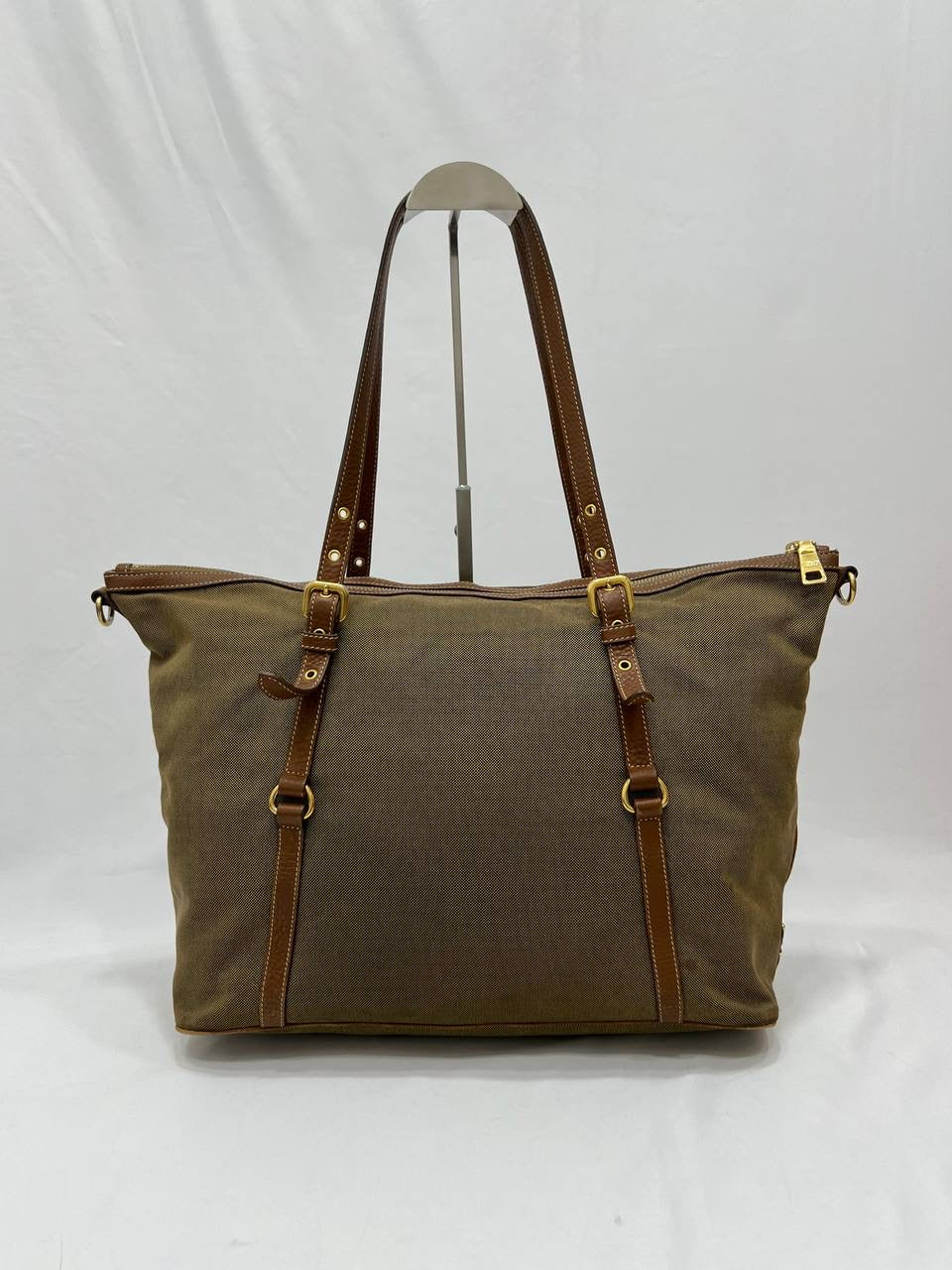 PRADA Jacquard Beige Tote Bag