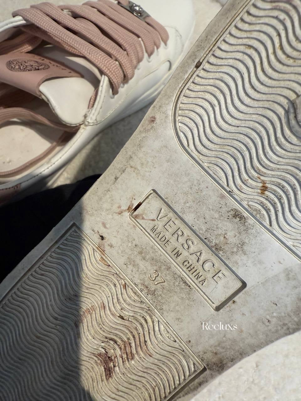 Versace low top sneaker vitello