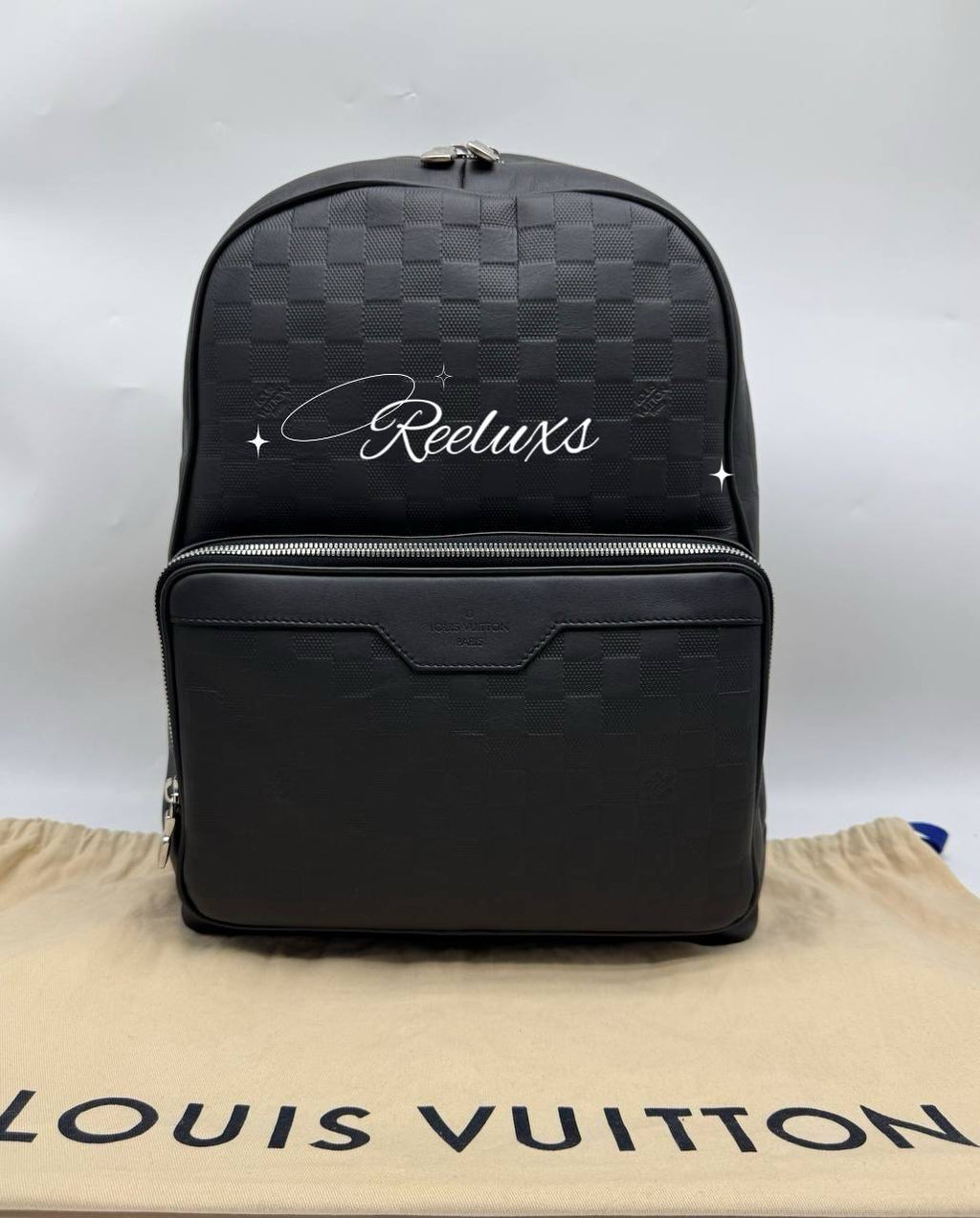 LOUIS VUITTON LV Campus Backpack Damier Black Leather