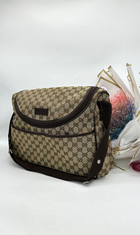 GUCCI Monogram Diaper Bag - Reeluxs 