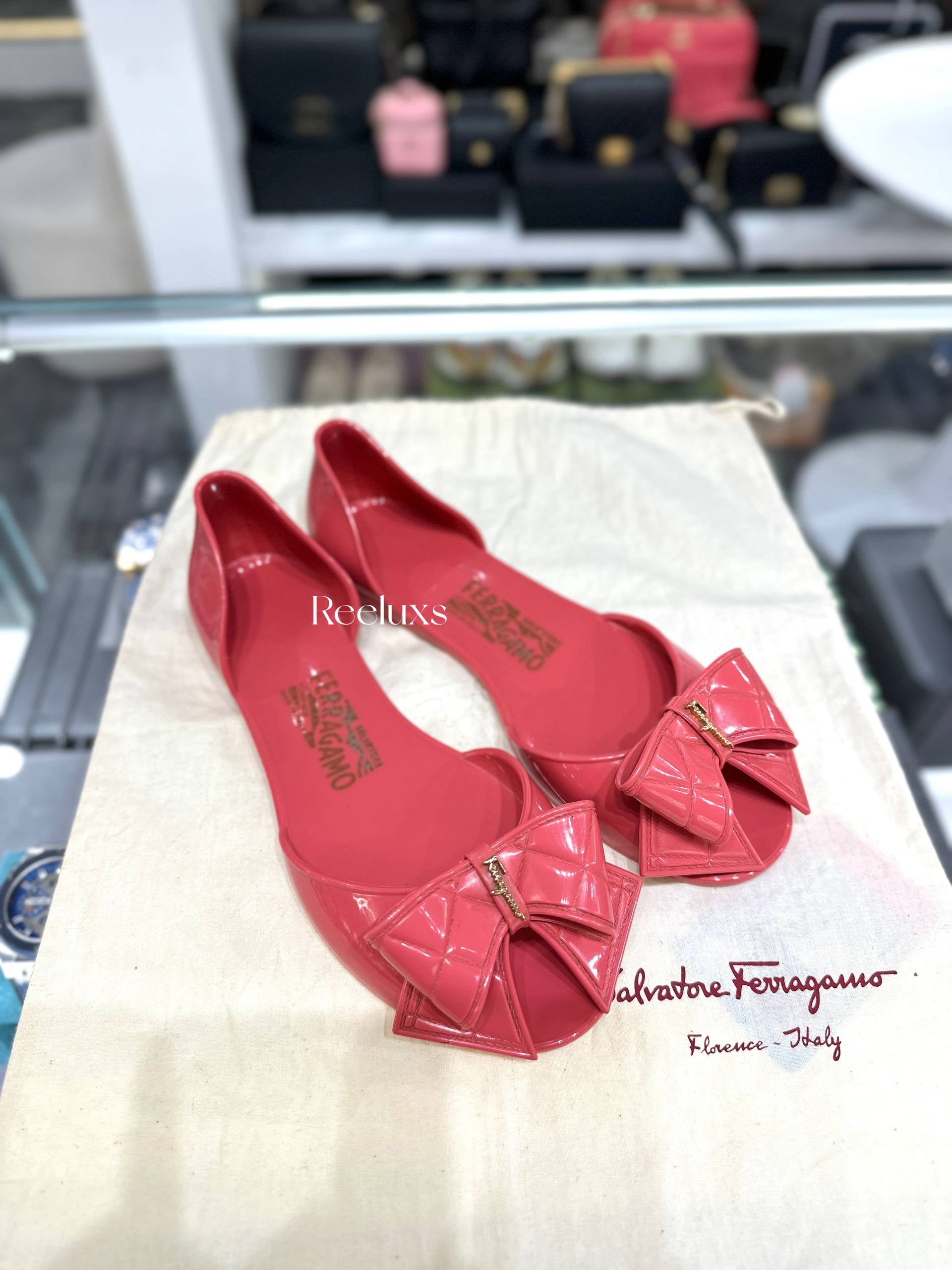 Ferragamo Barbados jelly flats