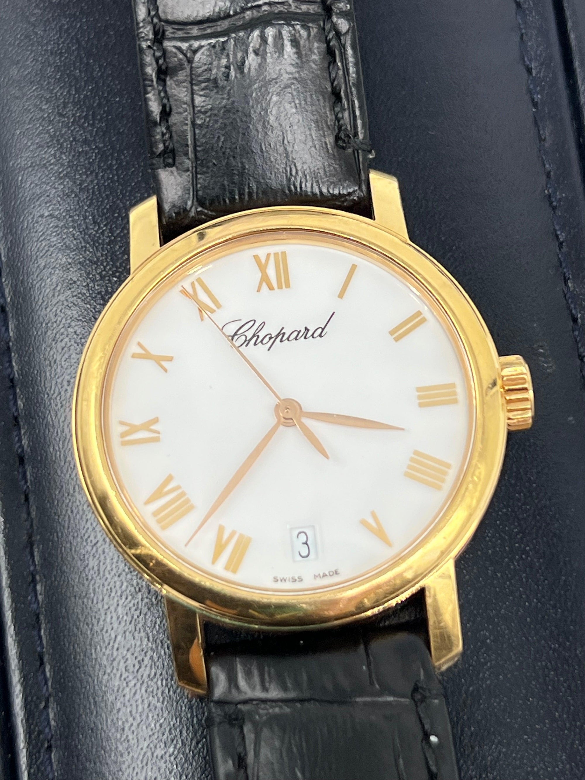 Chopard Classic 750 Gold Watch Full Set - Reeluxs 