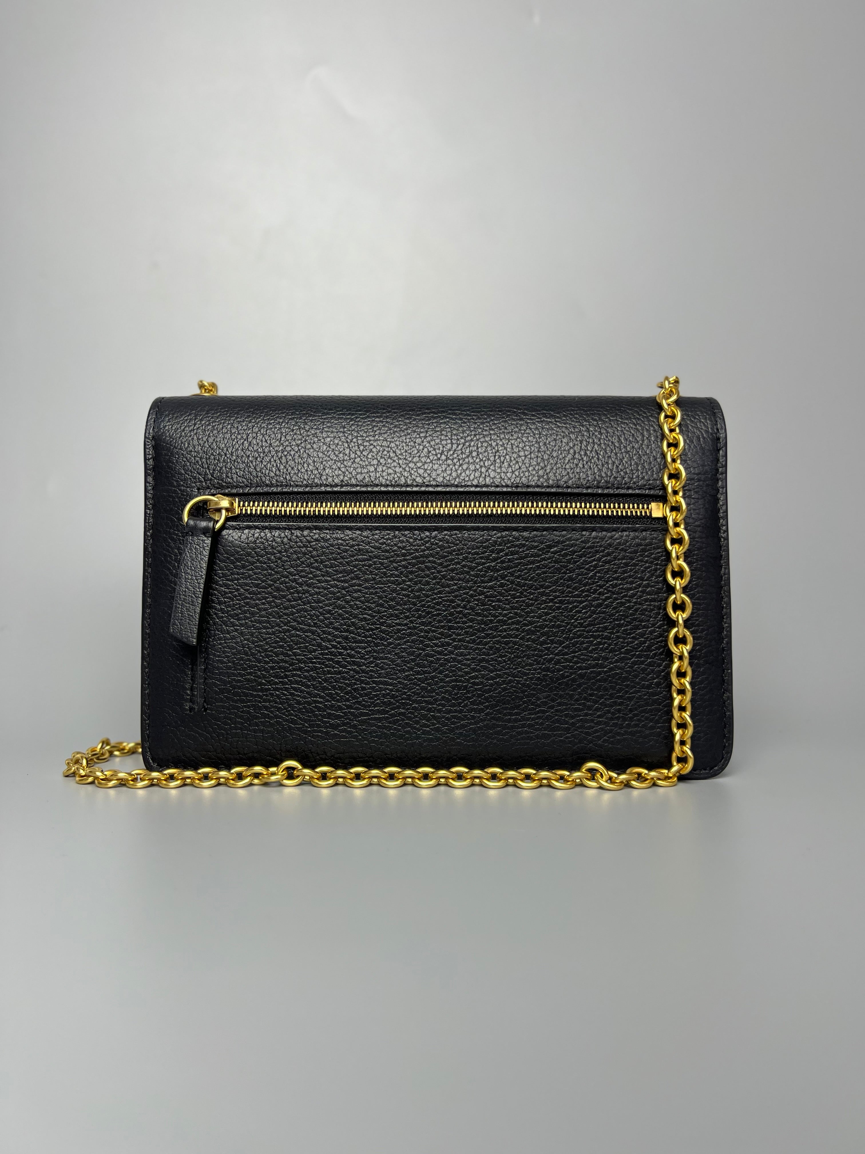 MULBERRY Black Small Crossbody Darley Bag With Chain