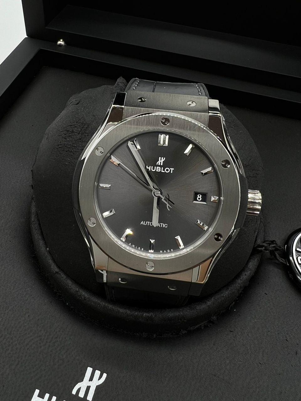 HUBLOT Classic Fusion Racing 42mm Automatic Date Titanium Grey Dial 542.NX.7071.LR MEN WATCH - Reeluxs 