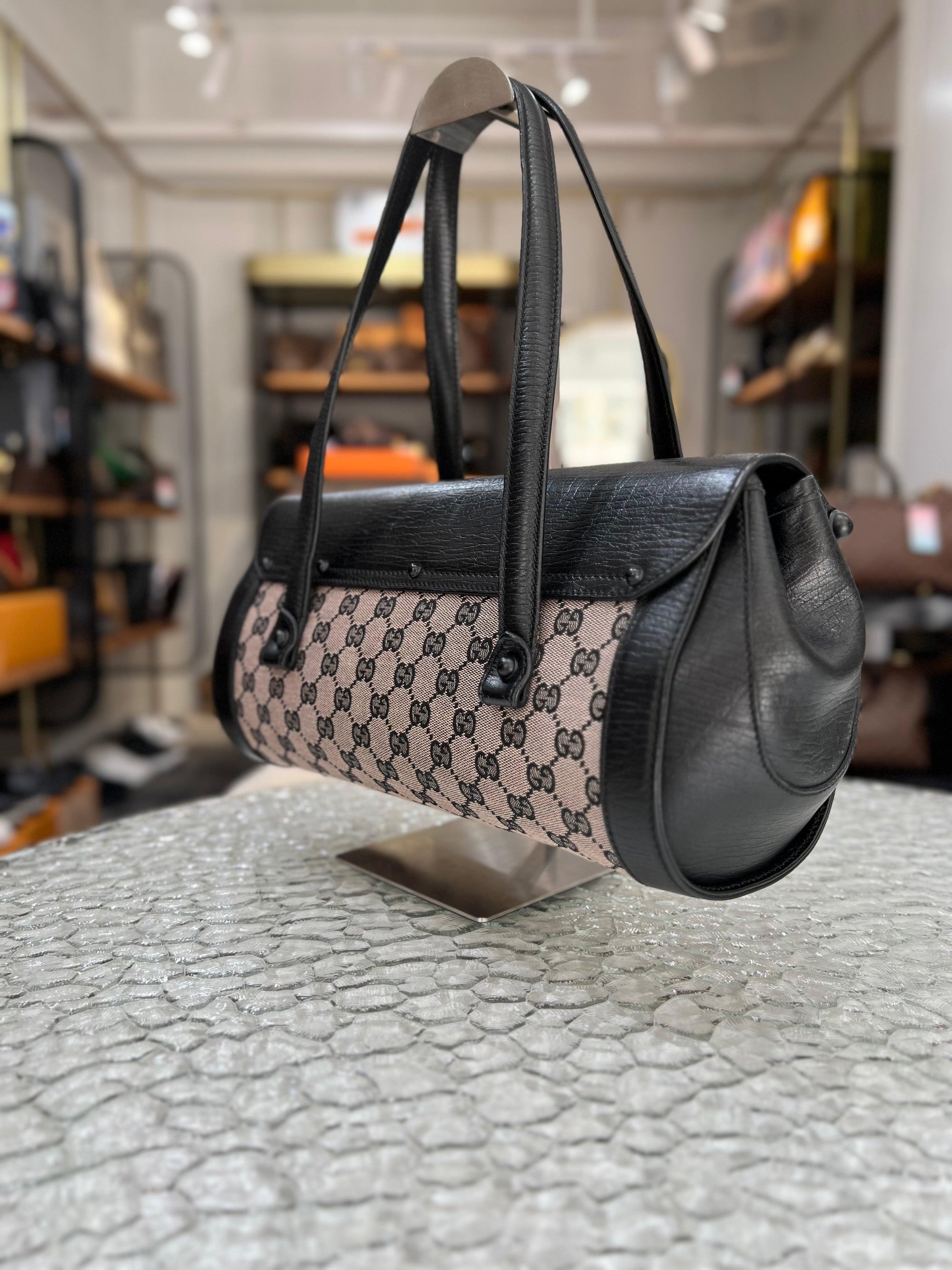 GUCCI Bamboo Bullet Top Handle Bag For Women - Reeluxs 