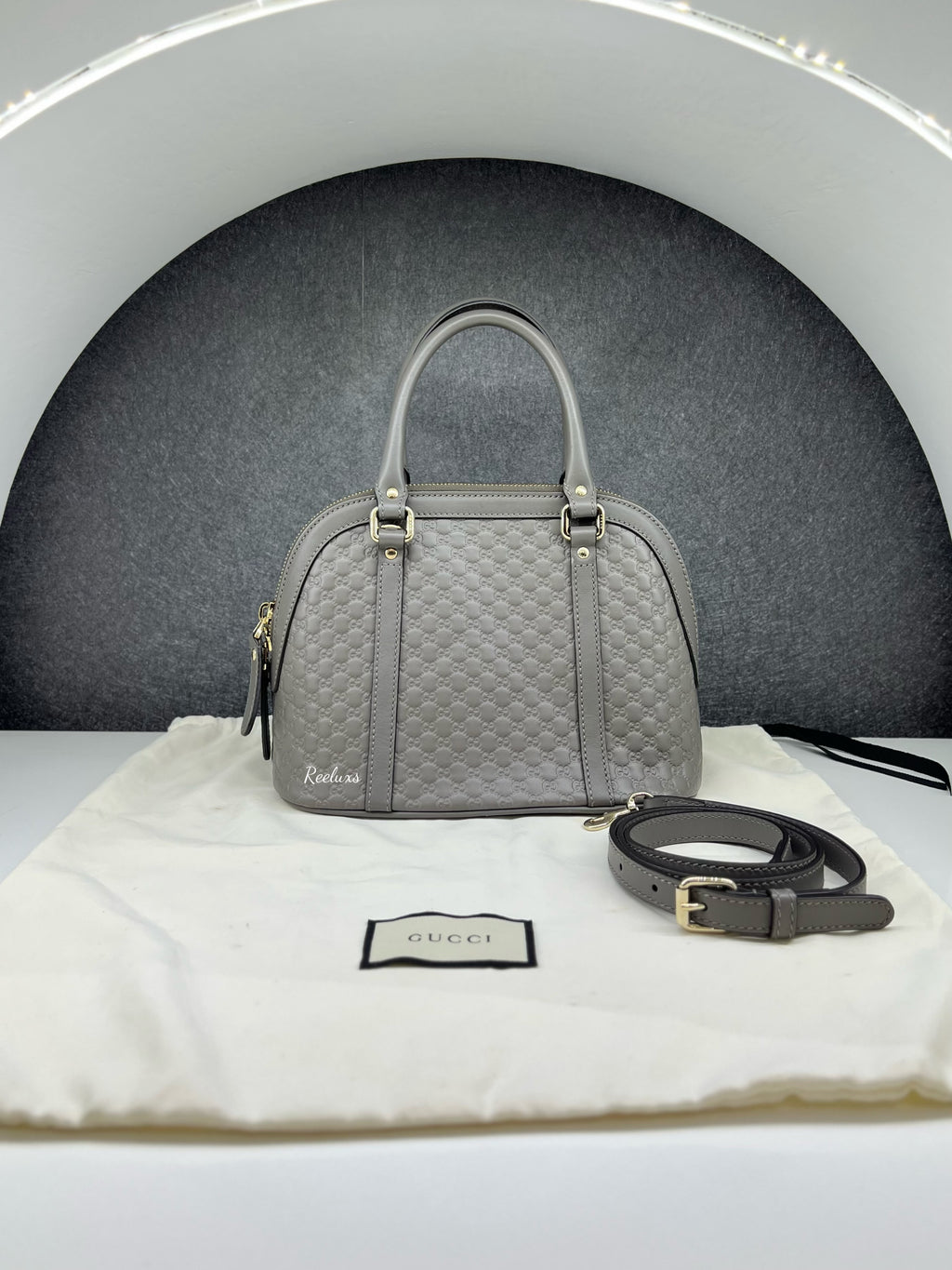 GUCCI Dome leather Hand Bag / Shoulder Bag ( 2- Way )